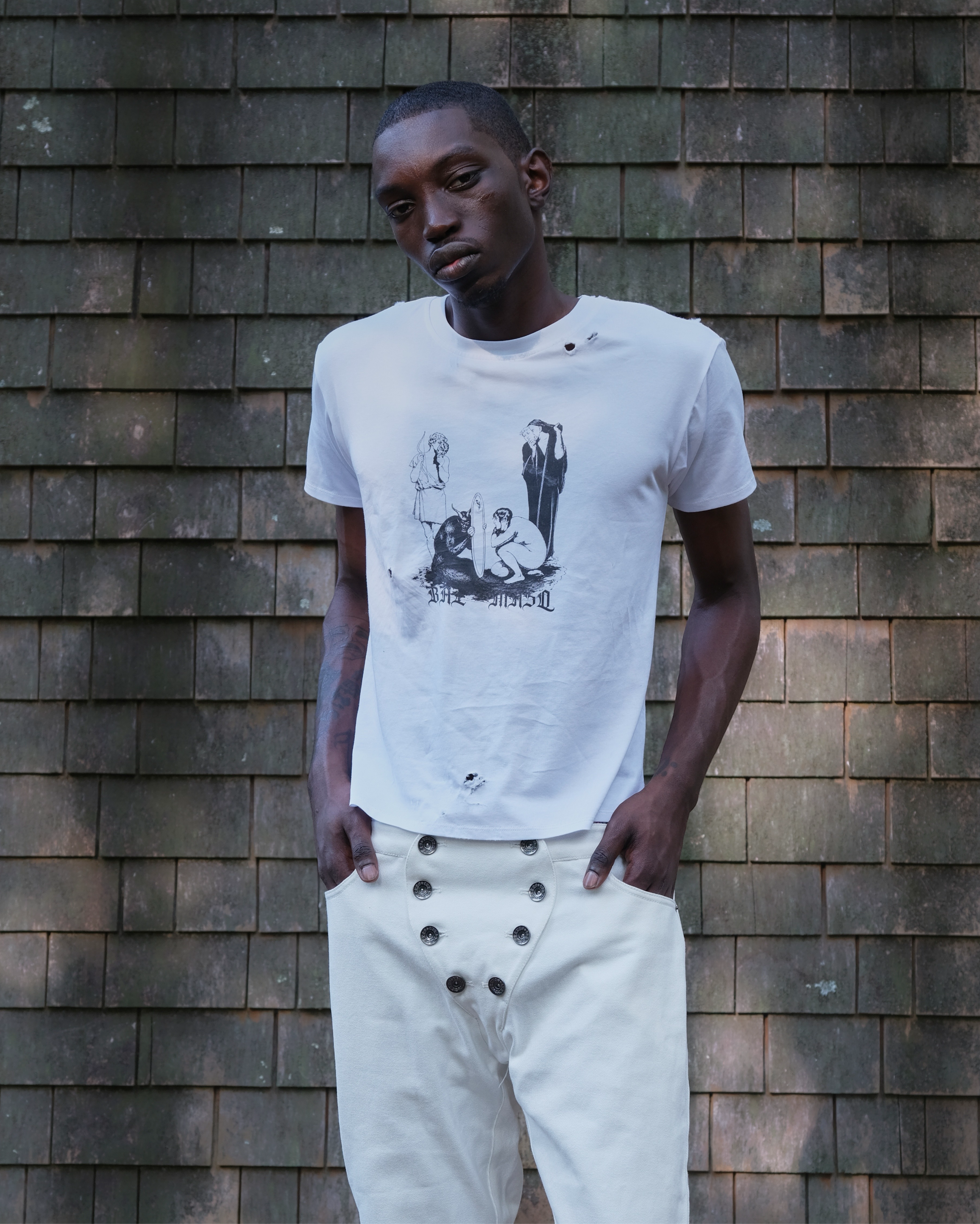 Remus denim jeans in white