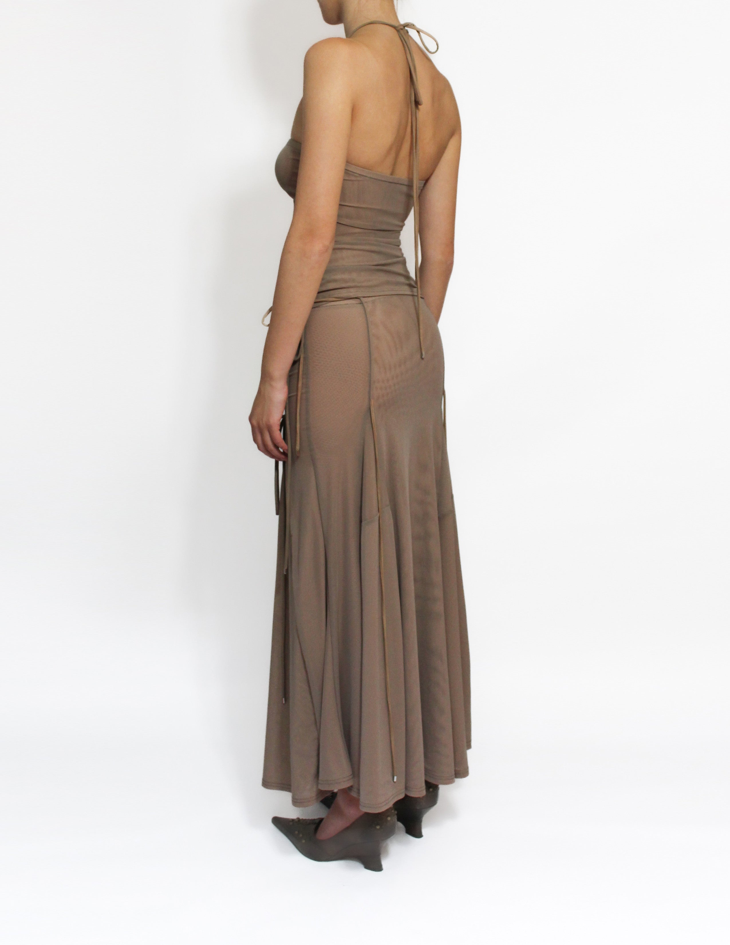 Body form maxi skirt
