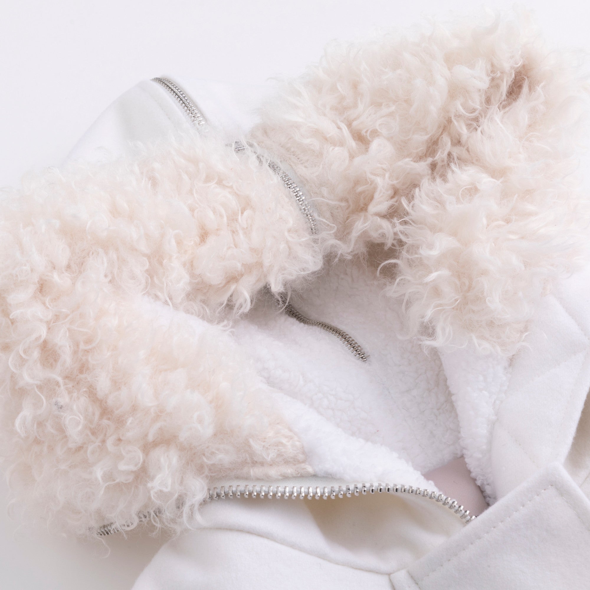 Wool-blend n2b in white