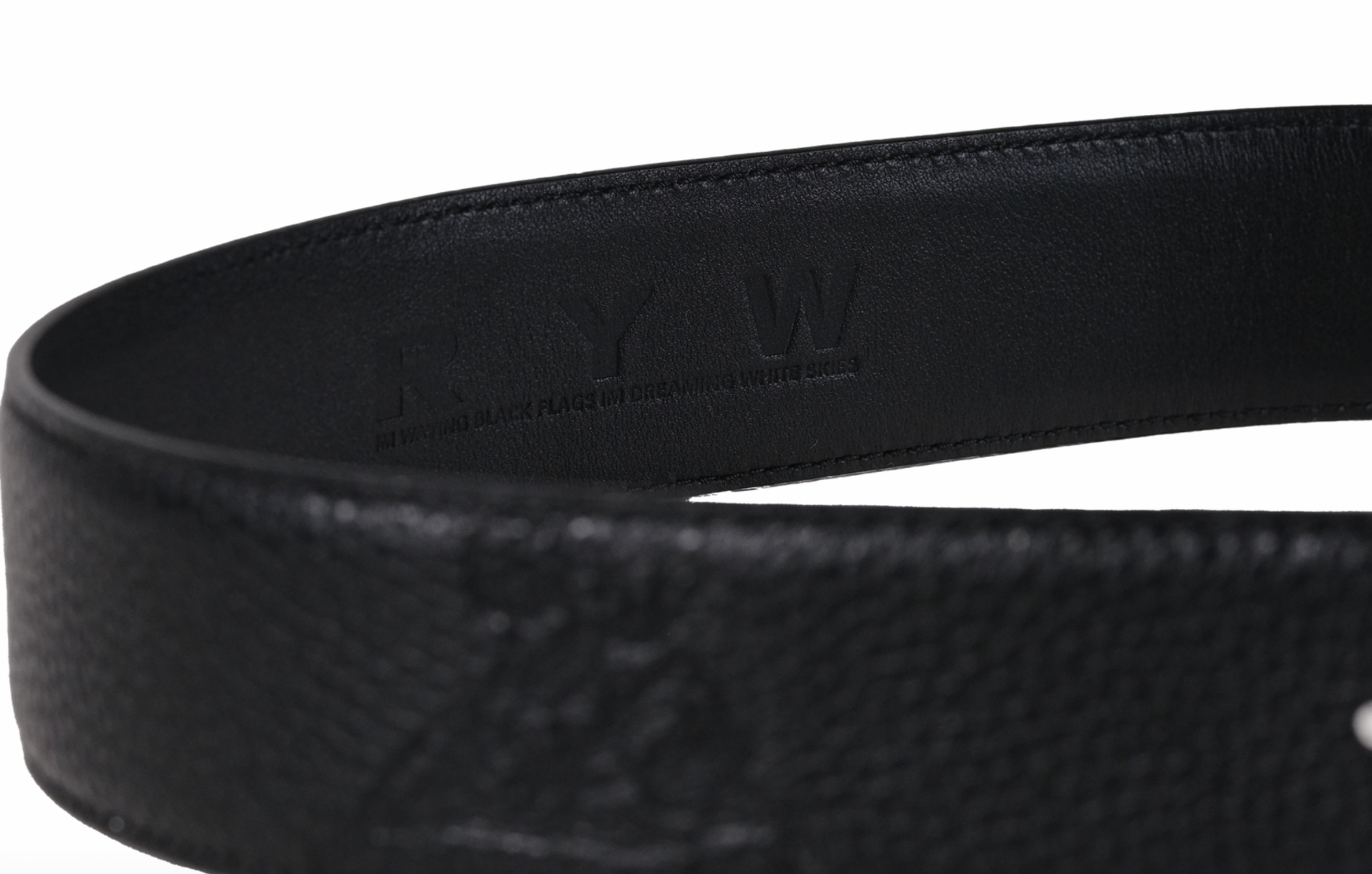 Pedestal leather belt