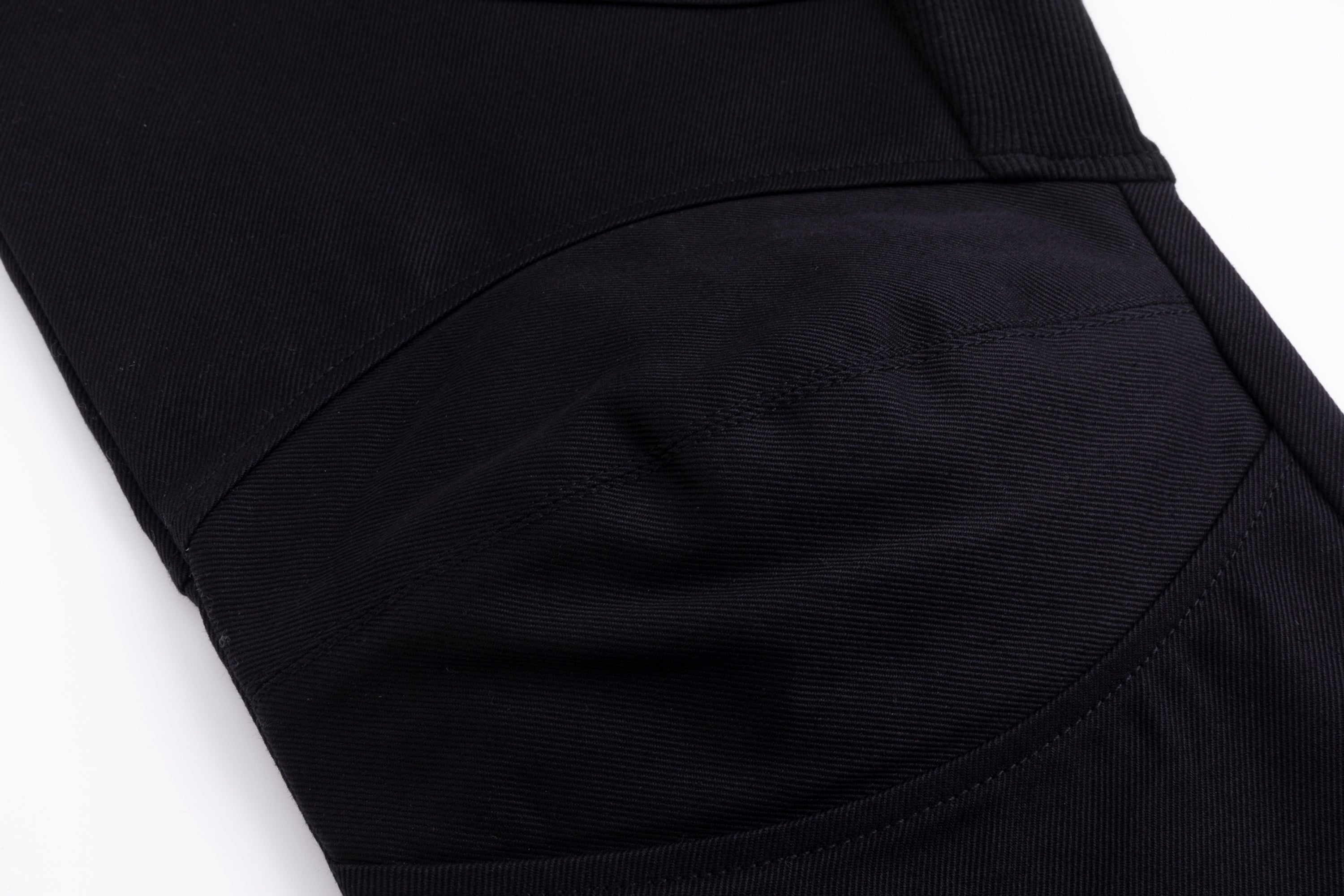 Moto denim jeans in black