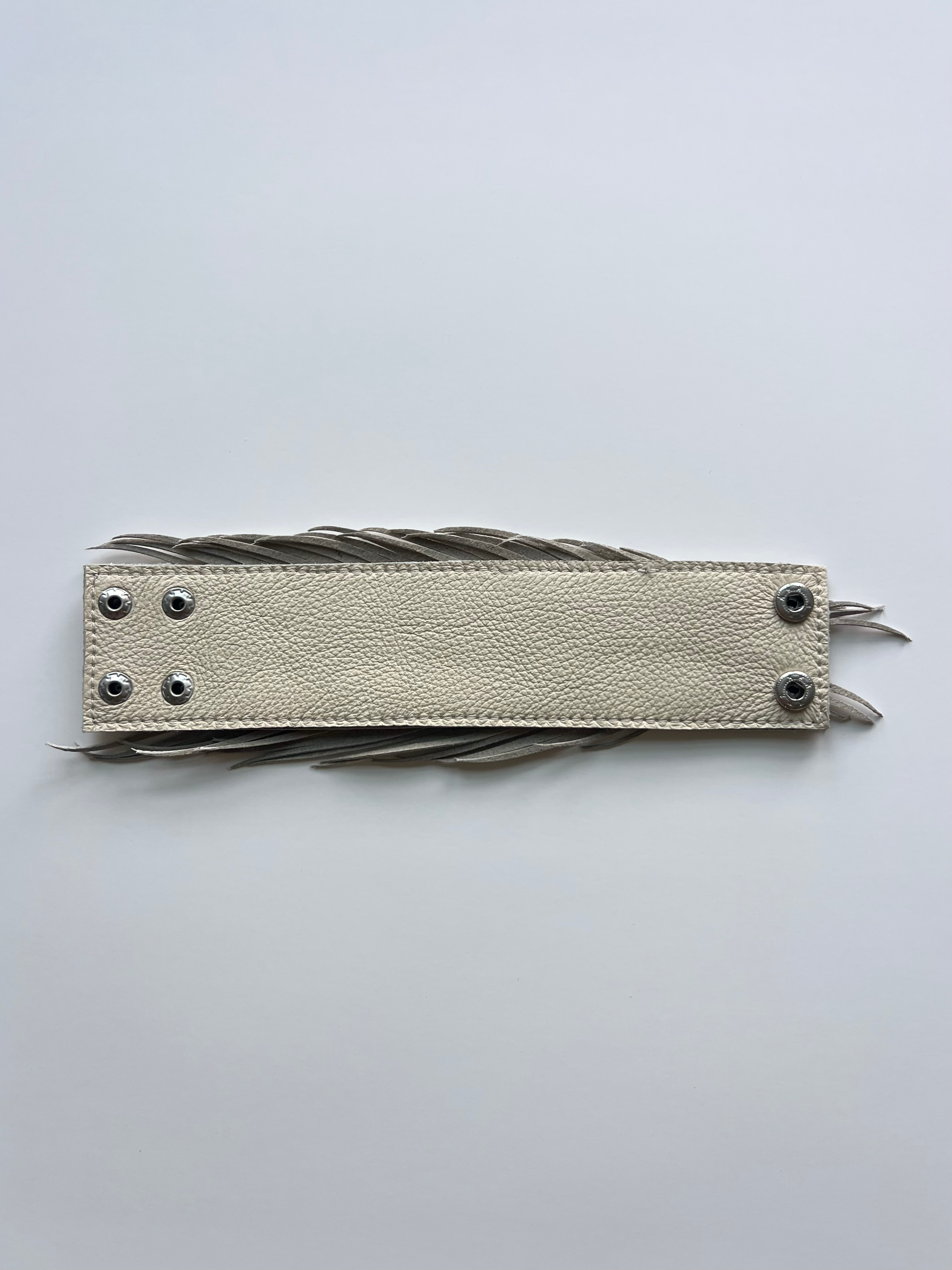 Leather feather cuff