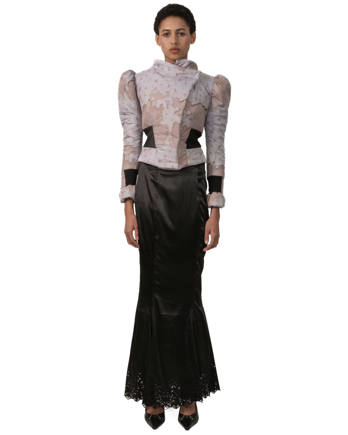 Victorian wall print jacket