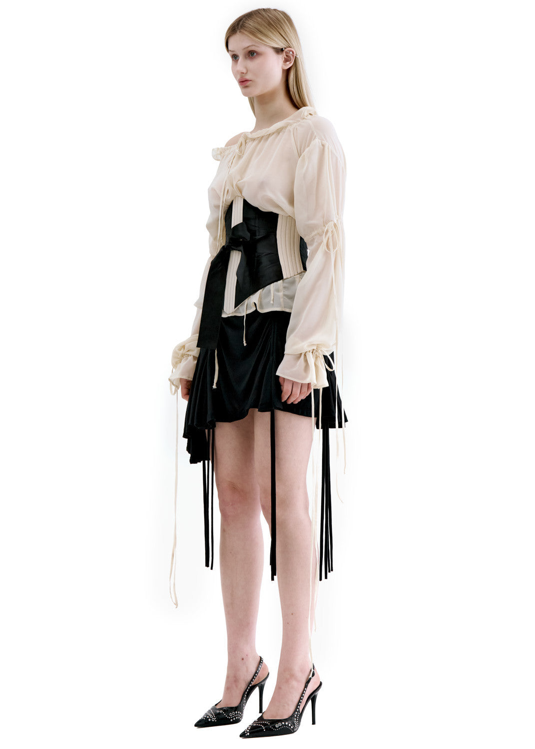 Ribbon underbust corset