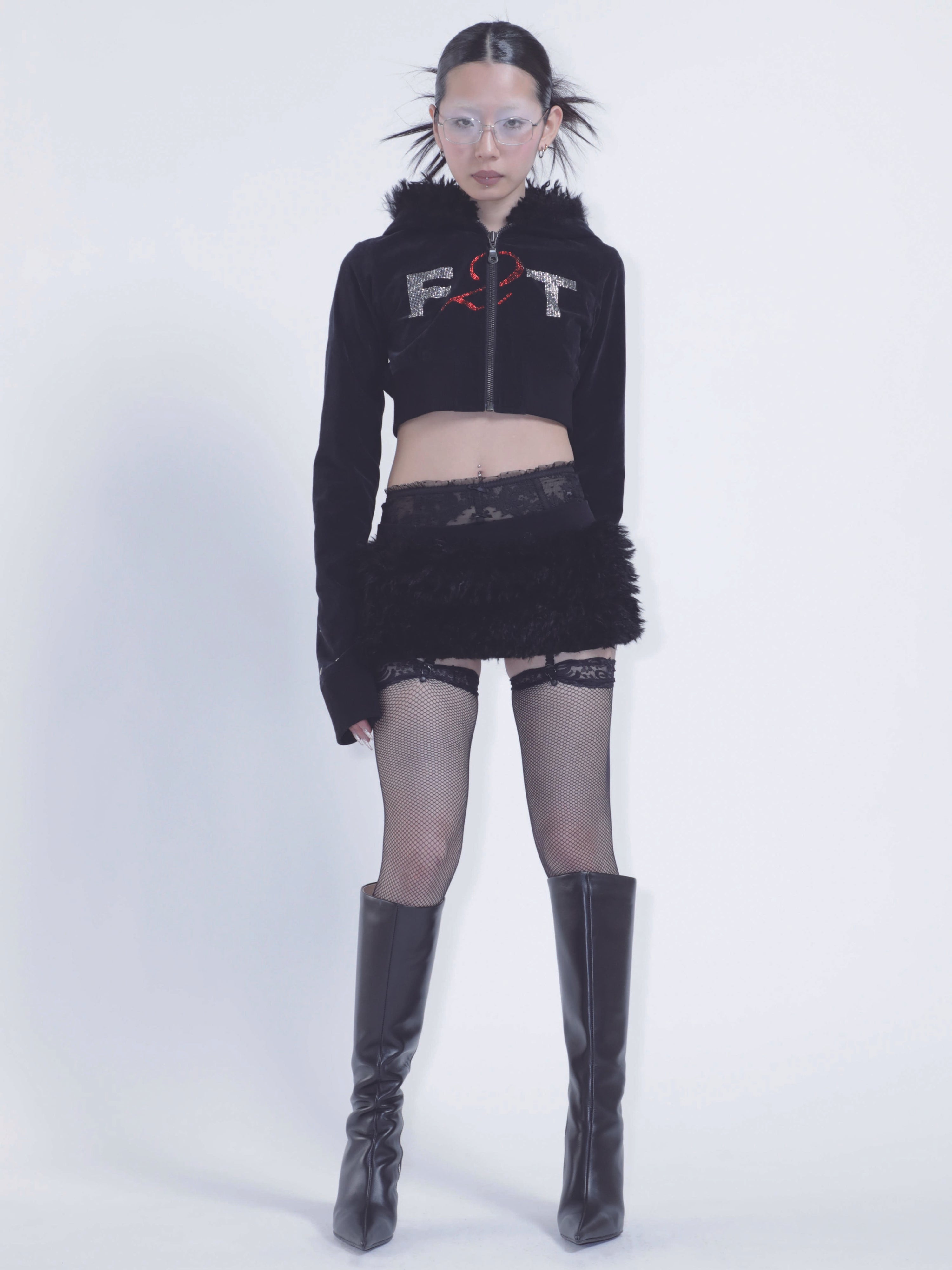 Free 2 talk- zip up hoodie