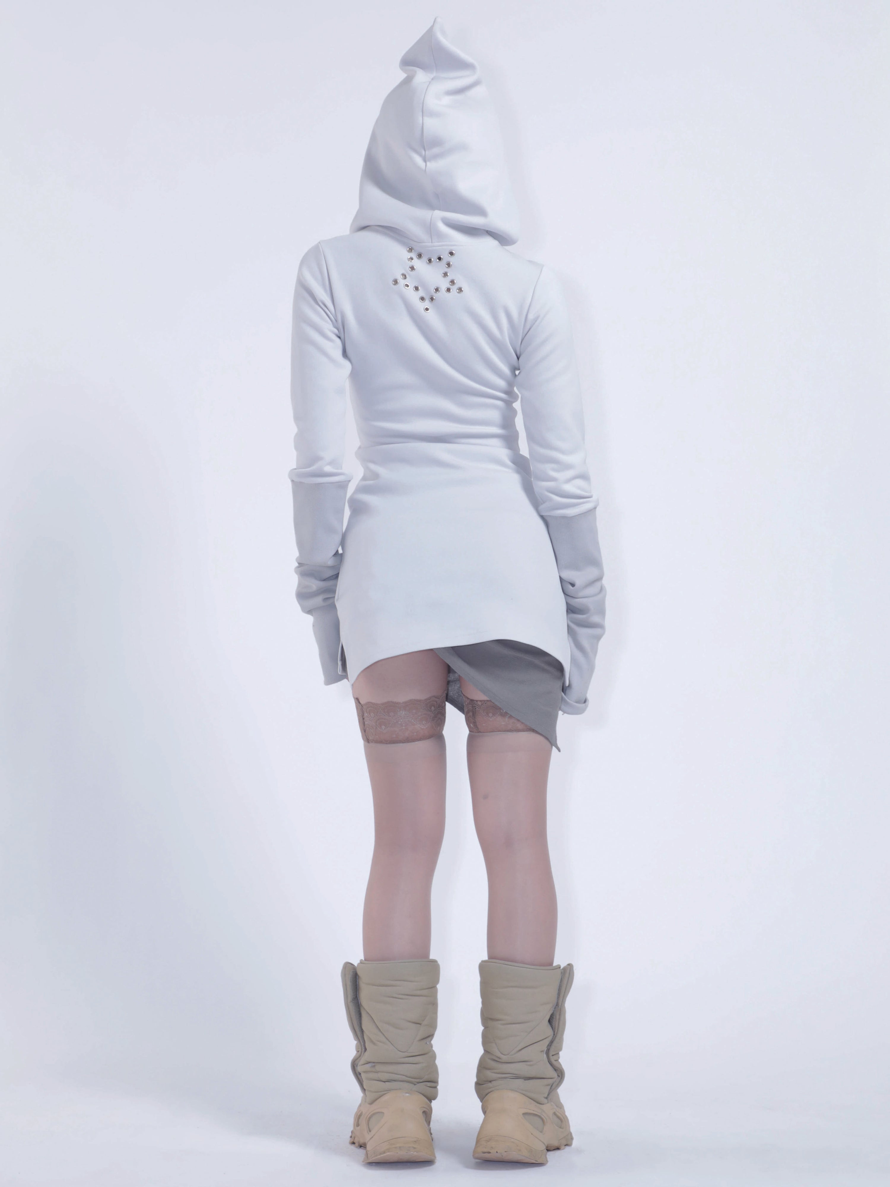 Free 2 talk- zip up dress- lg