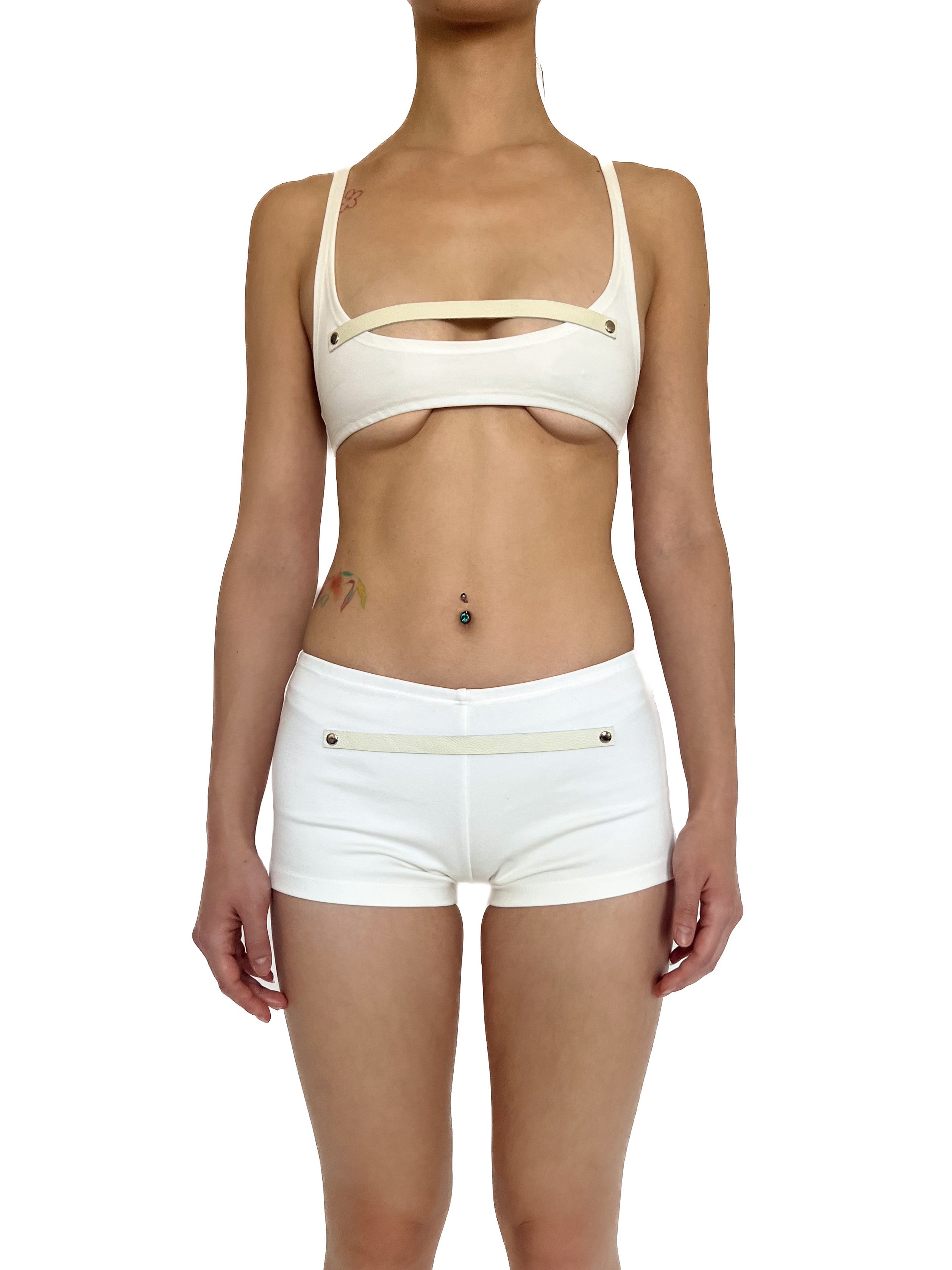 Strap micro shorts
