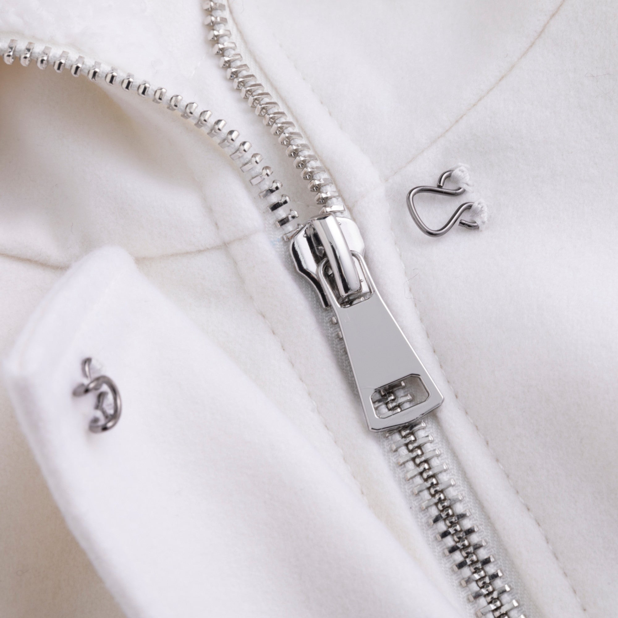 Wool-blend n2b in white