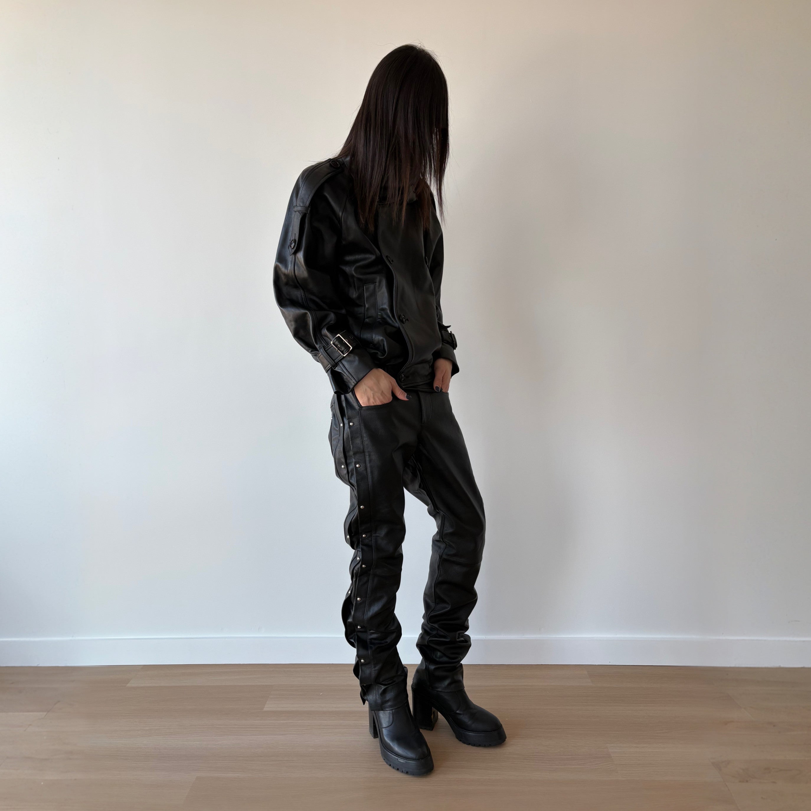 Soren studded leather pants