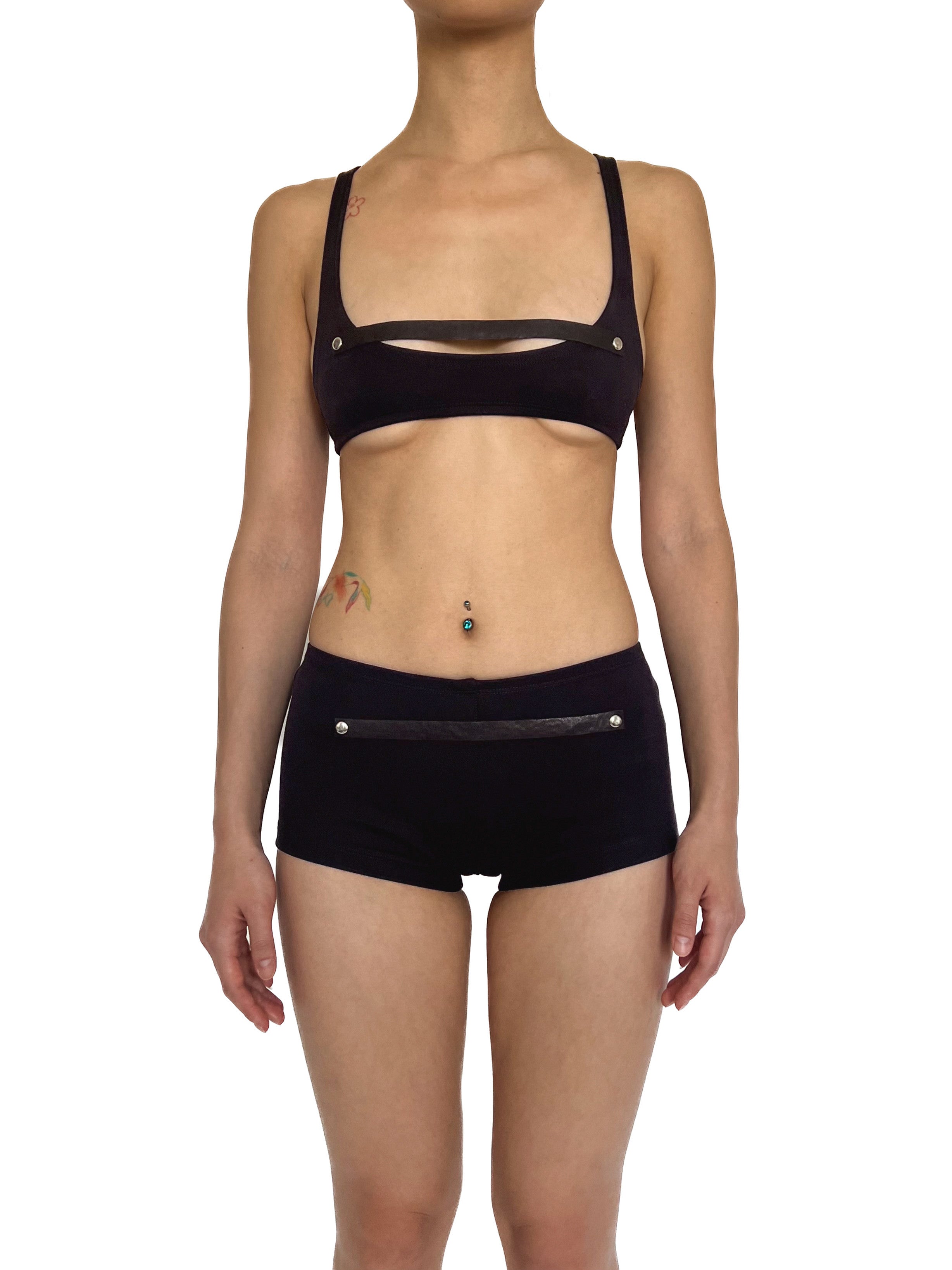 Strap micro shorts
