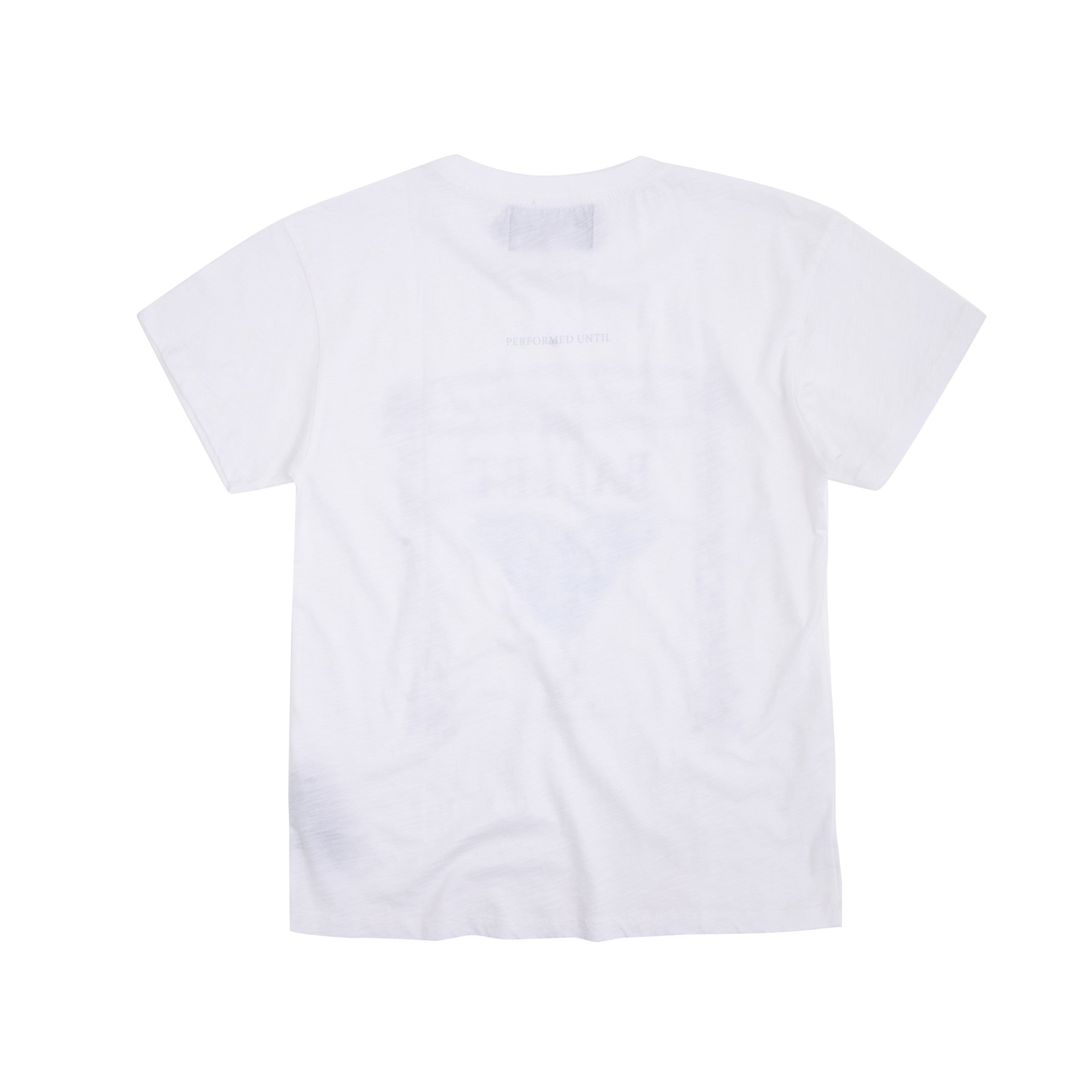 Ballet slub cotton t-shirt in white