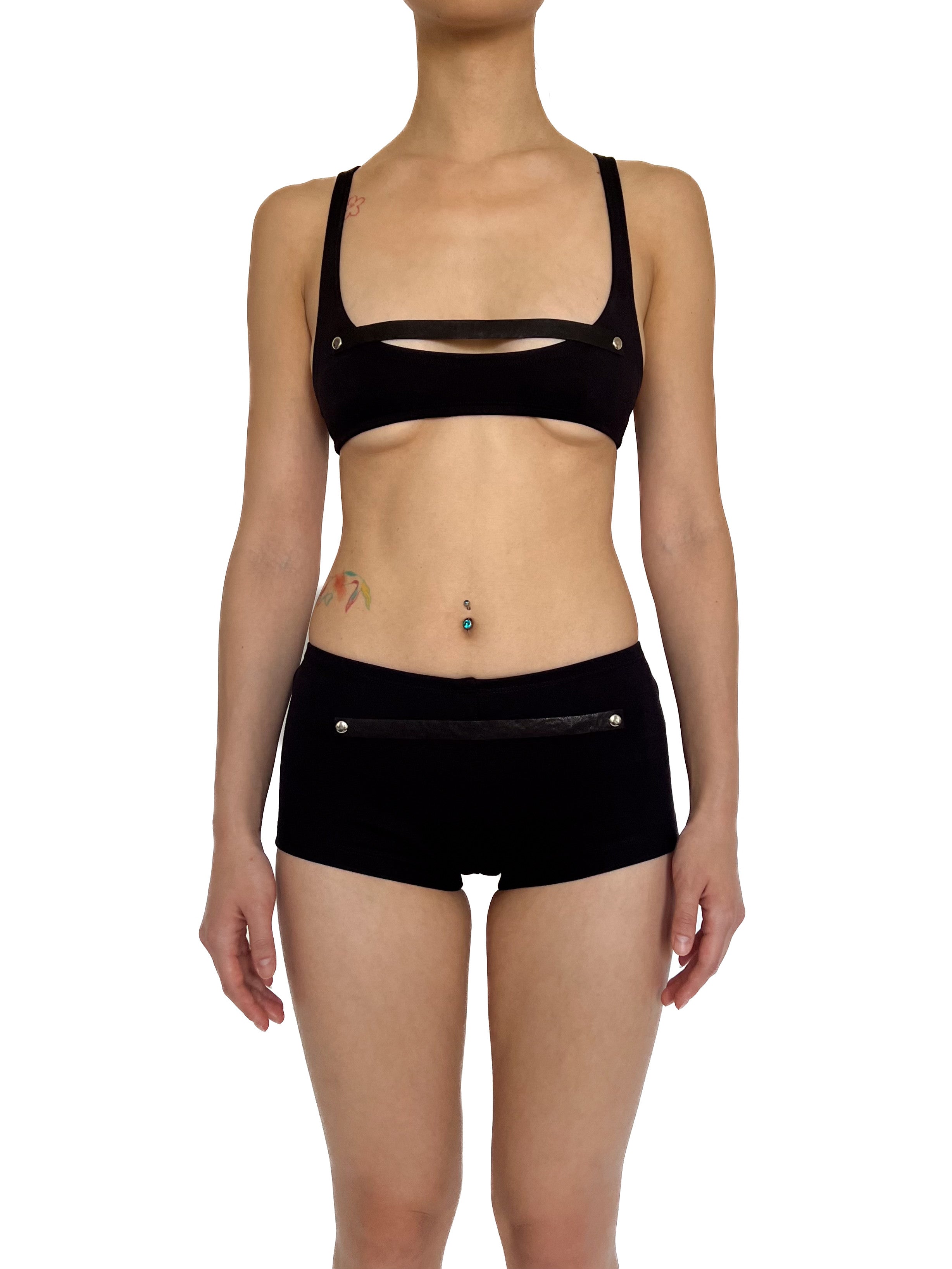 Strap micro shorts