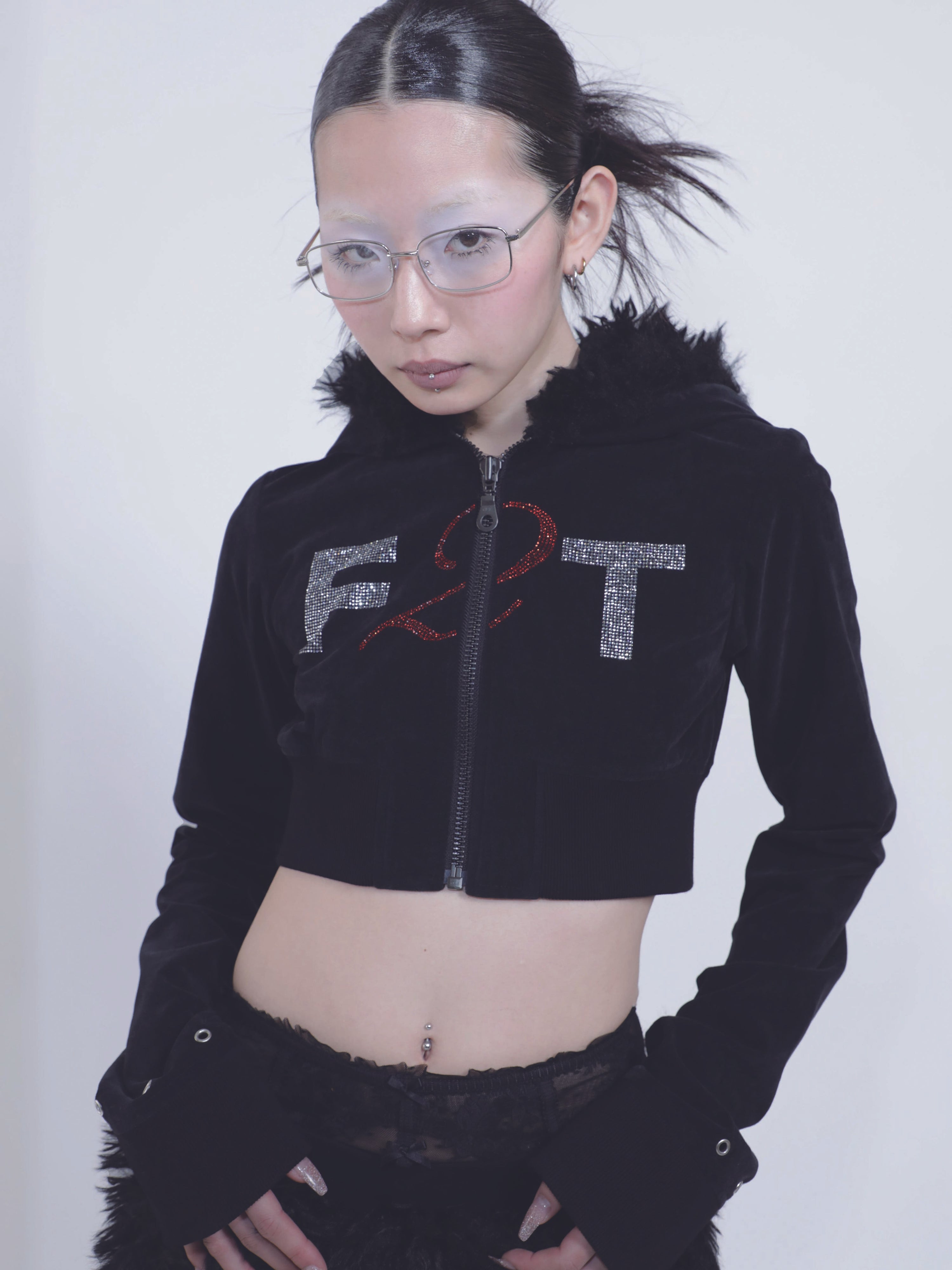 Free 2 talk- zip up hoodie