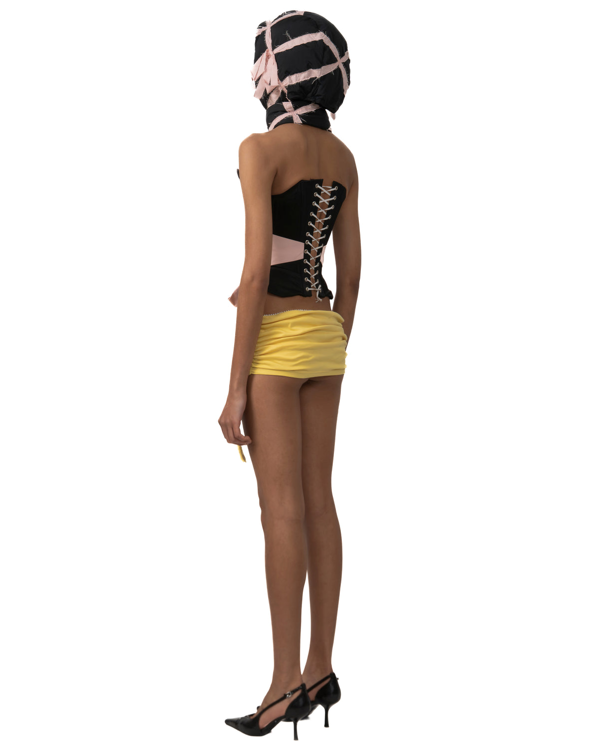 Garter mini skort