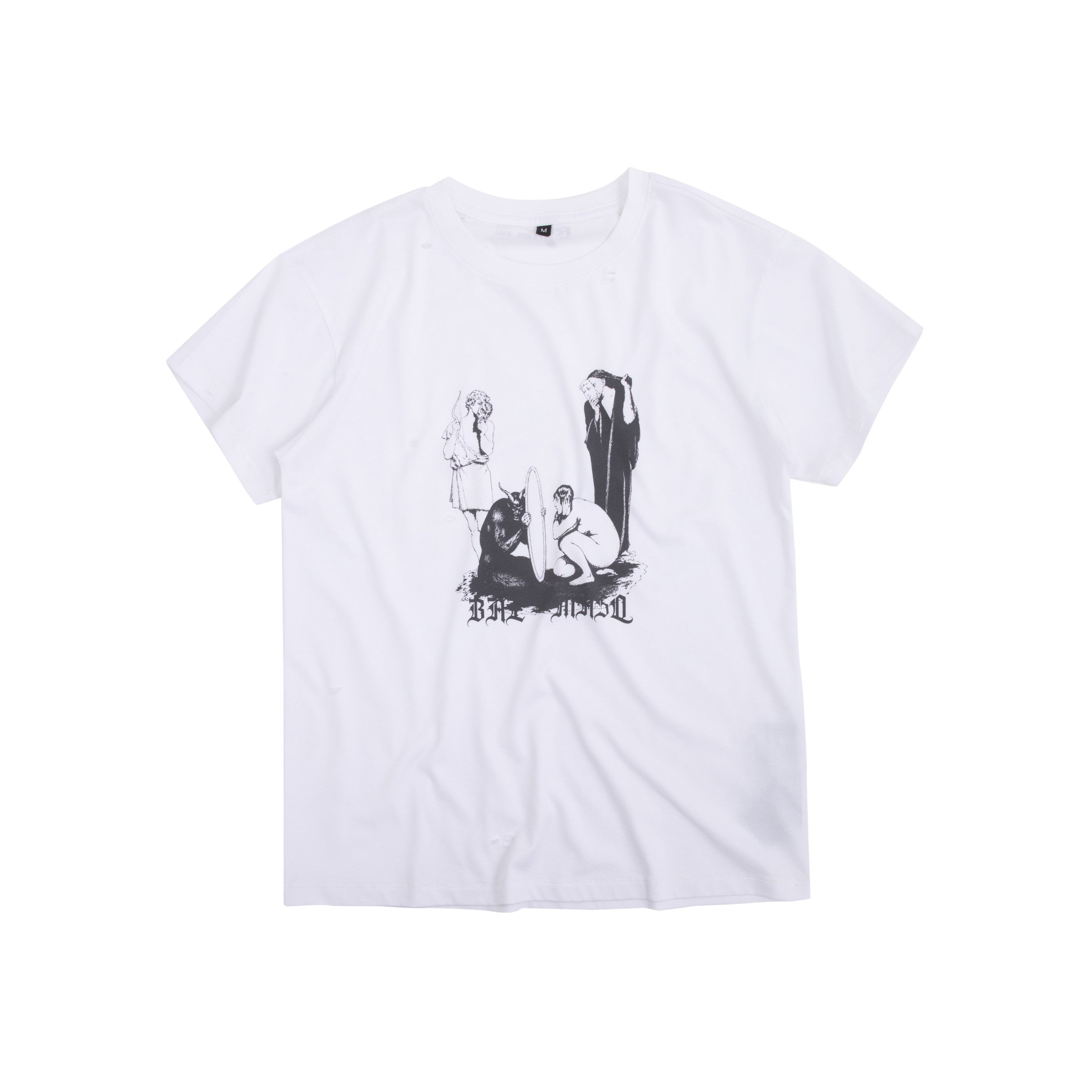Masquerade linen-blend t-shirt
