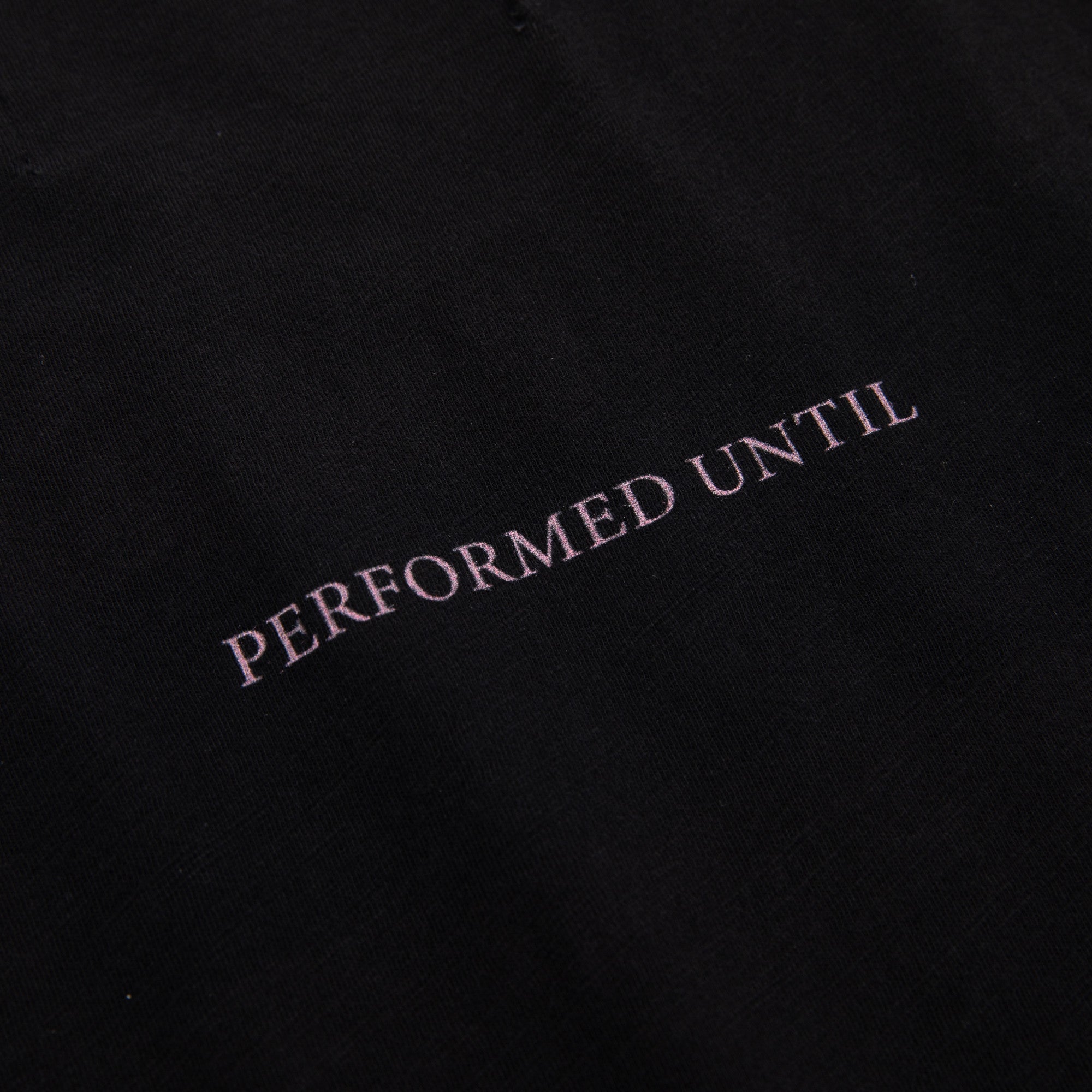 Ballet slub cotton t-shirt in black