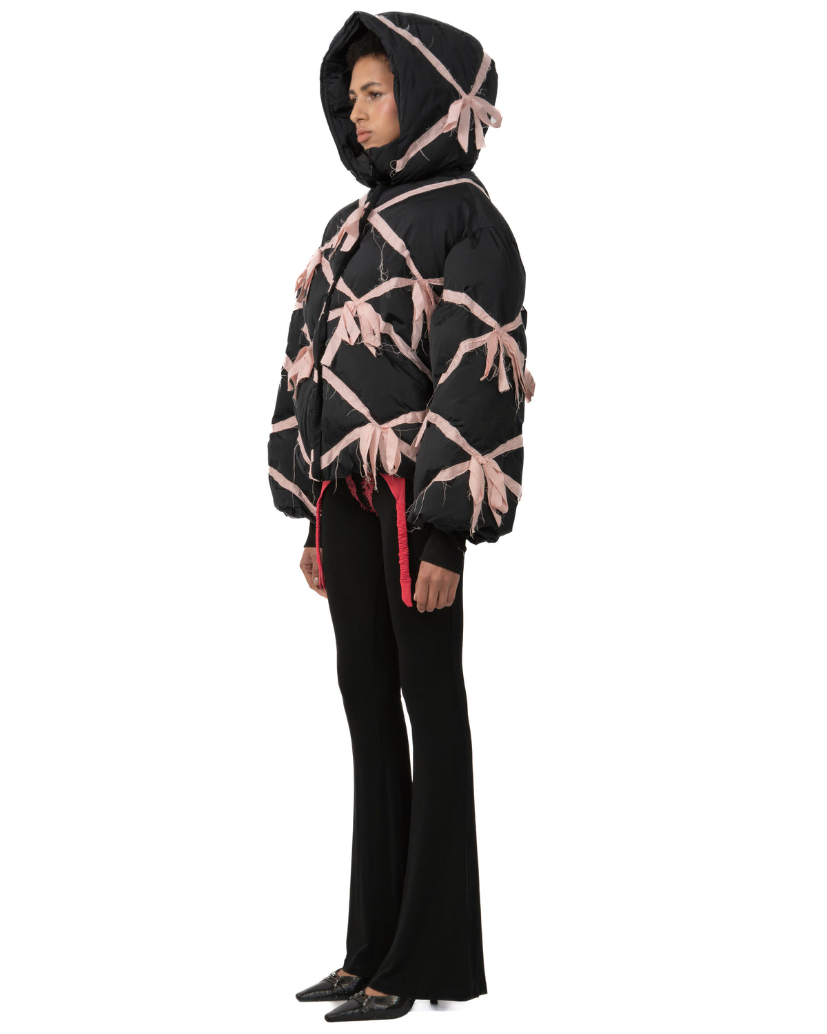 Bow ribbon puffer