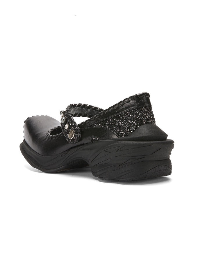 Black ballet sneaker