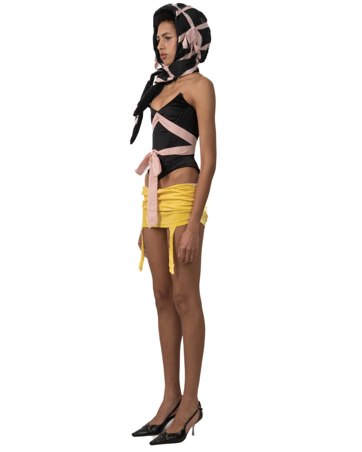 Garter mini skort