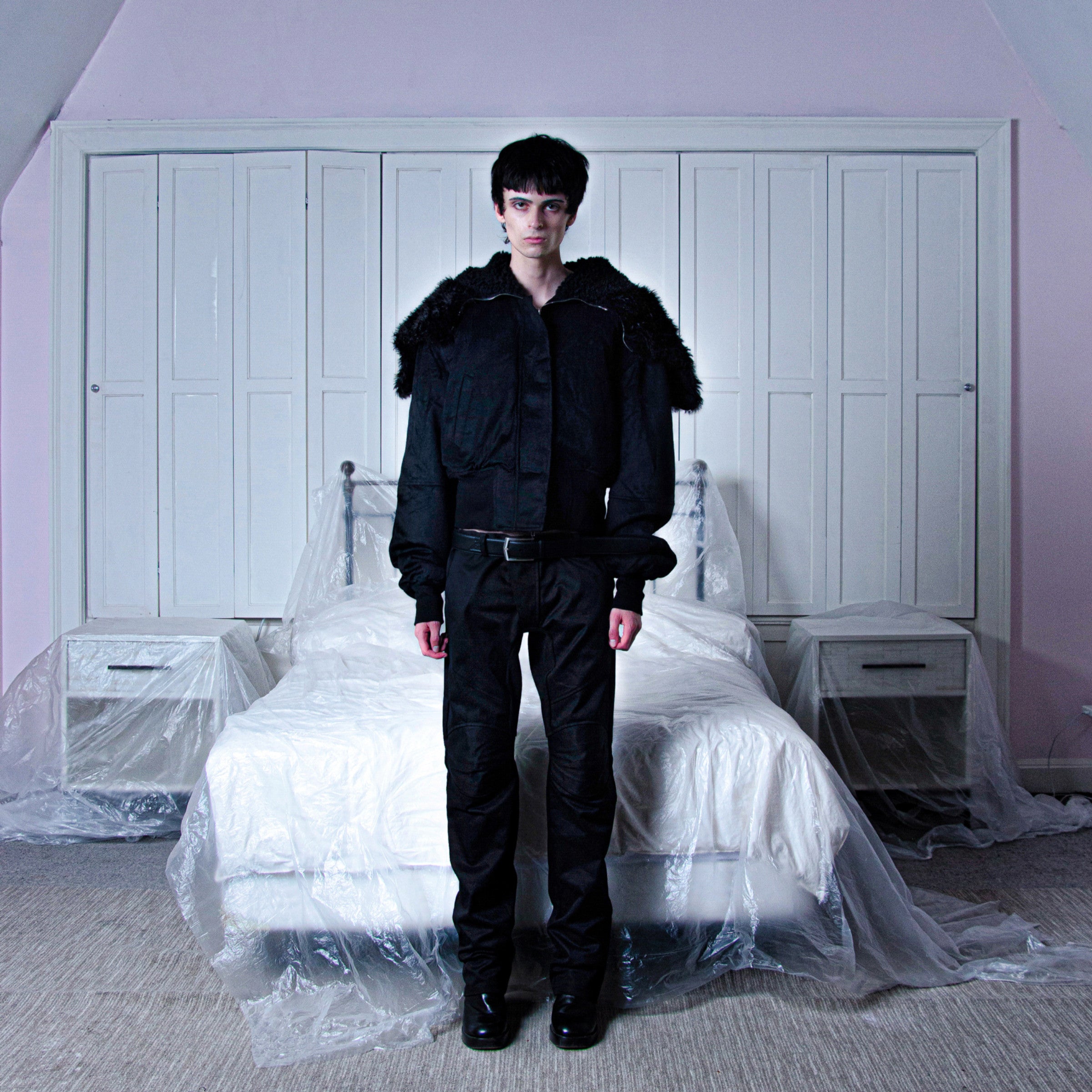 Wool-blend n2b in black