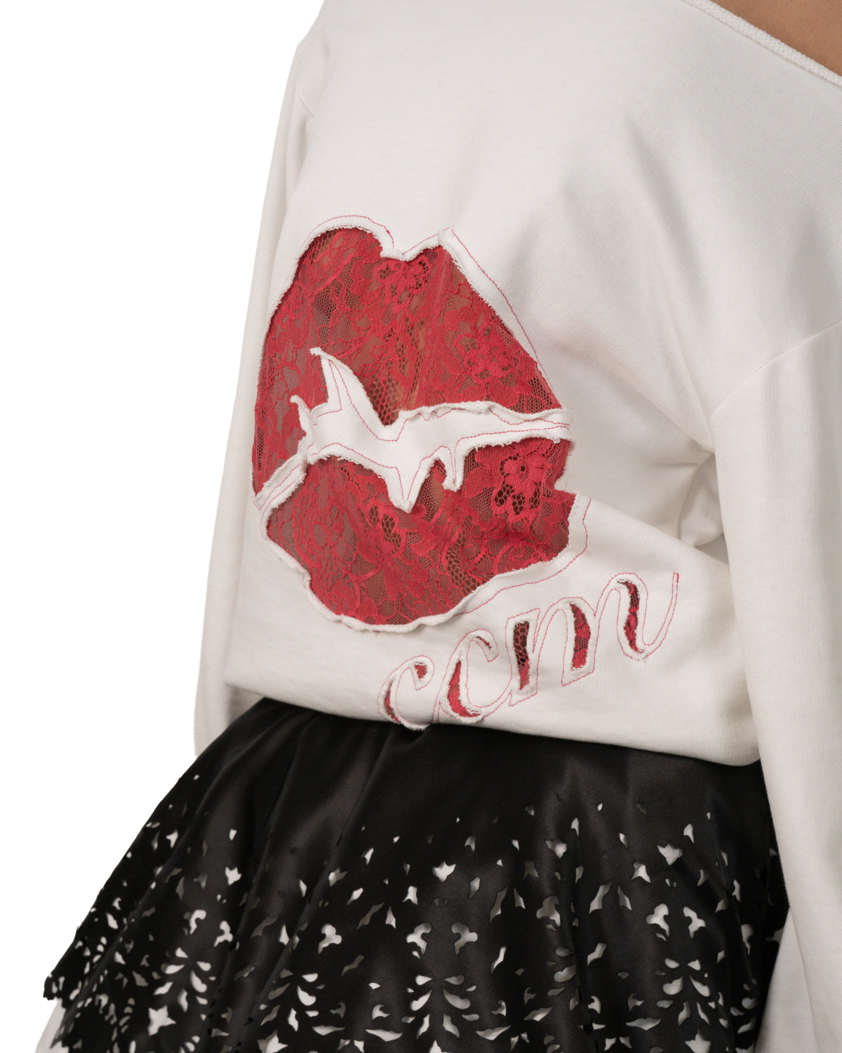Lace kiss sweater