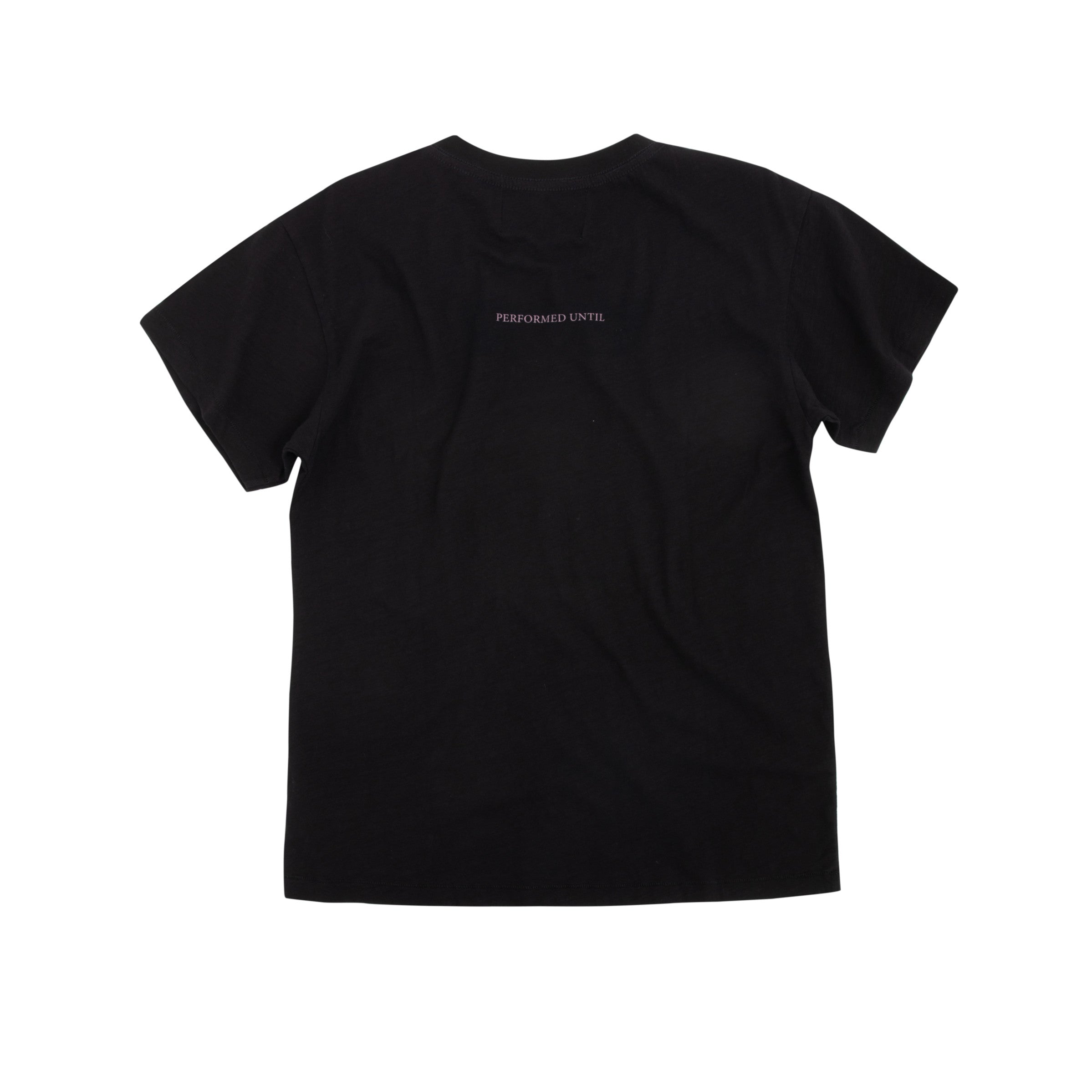 Ballet slub cotton t-shirt in black