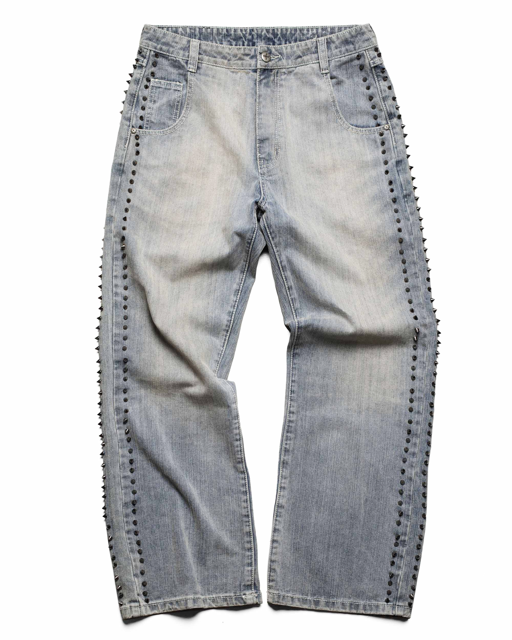 Racer x barragán spiked denim