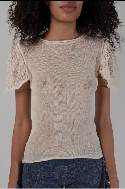 Flare top (off white)