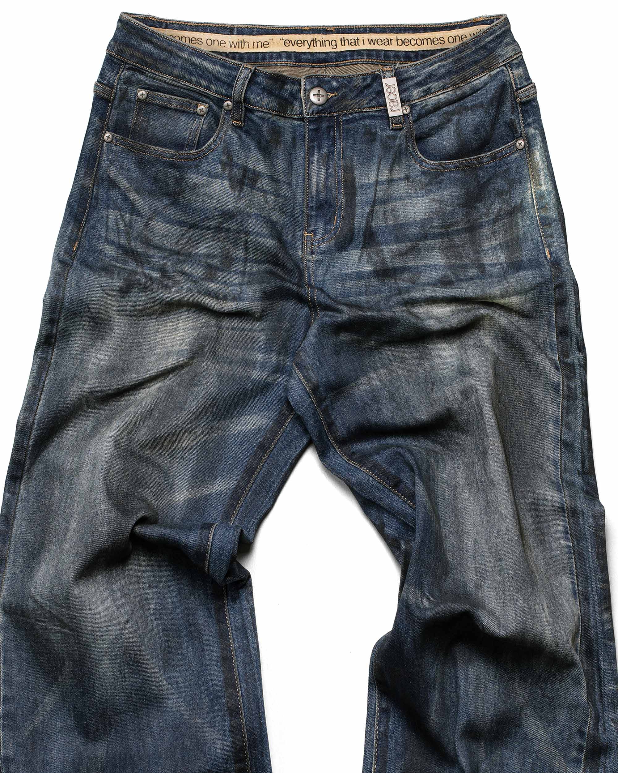 Overpainted denim