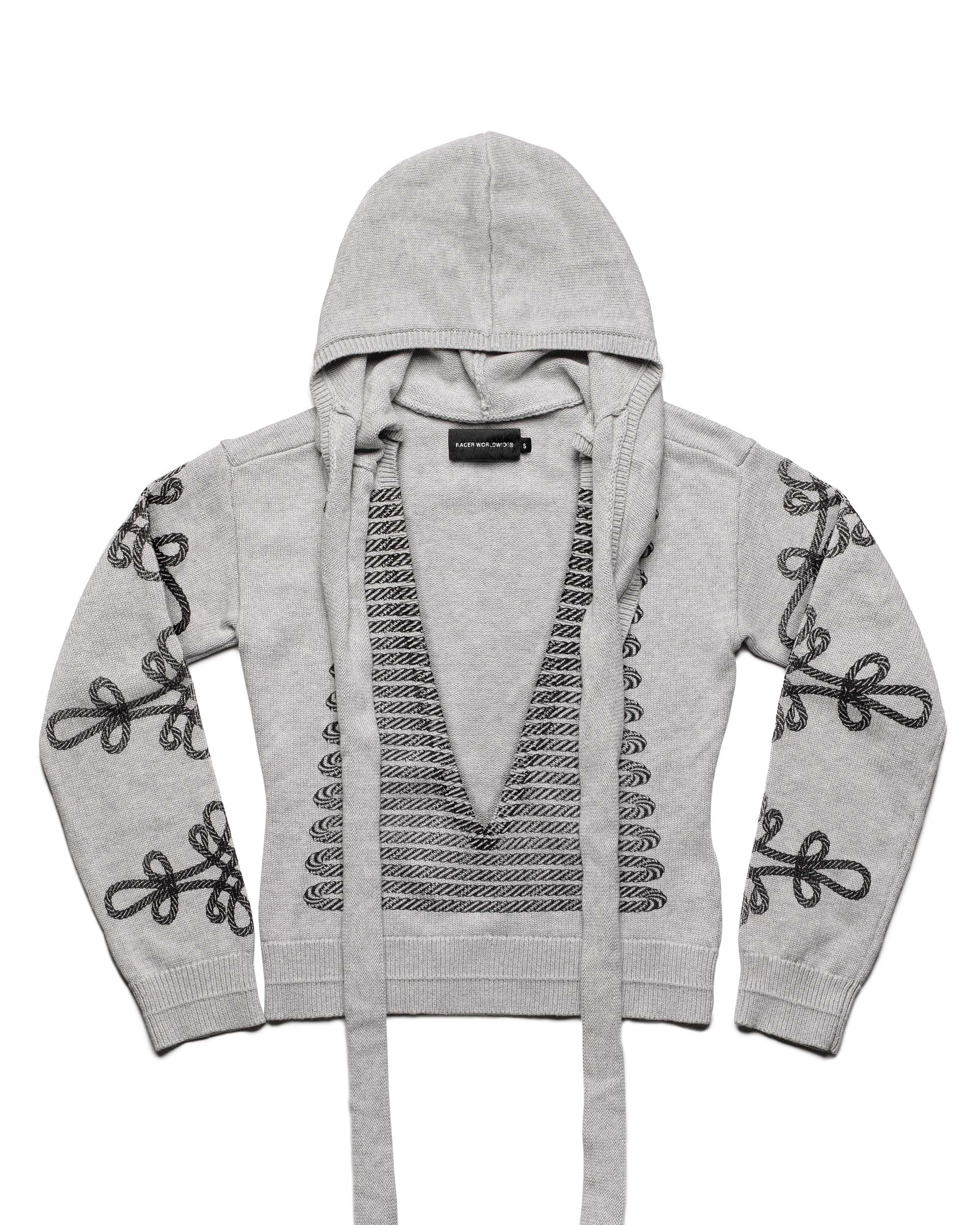 Military v-neck sweater