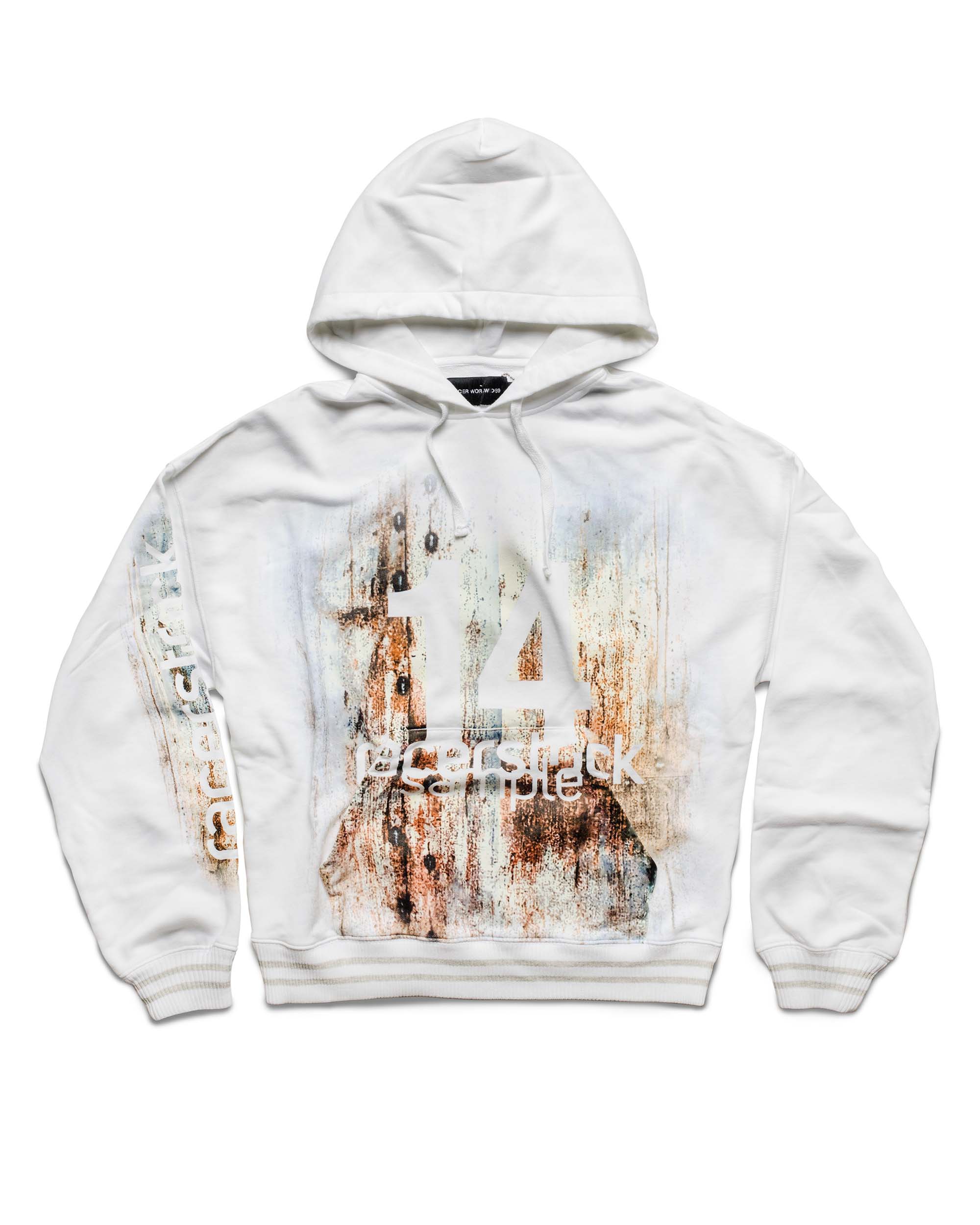 White rust hoodie