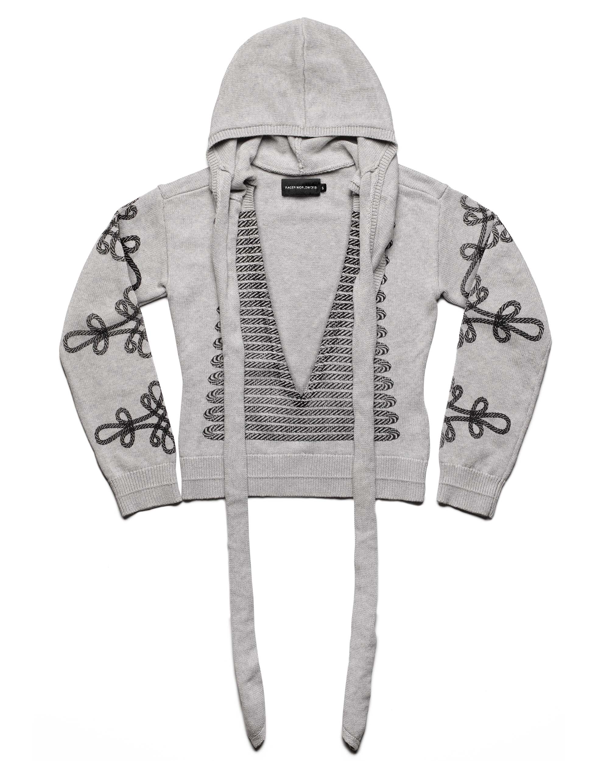 Military v-neck sweater