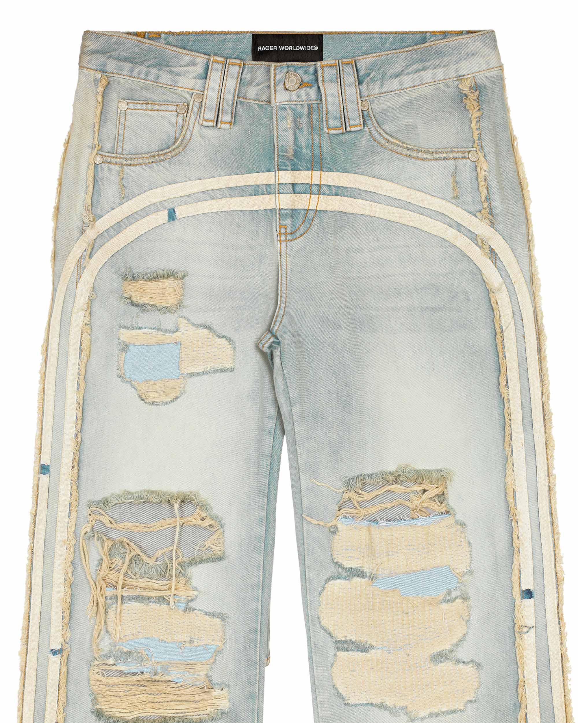 Light blue track jeans
