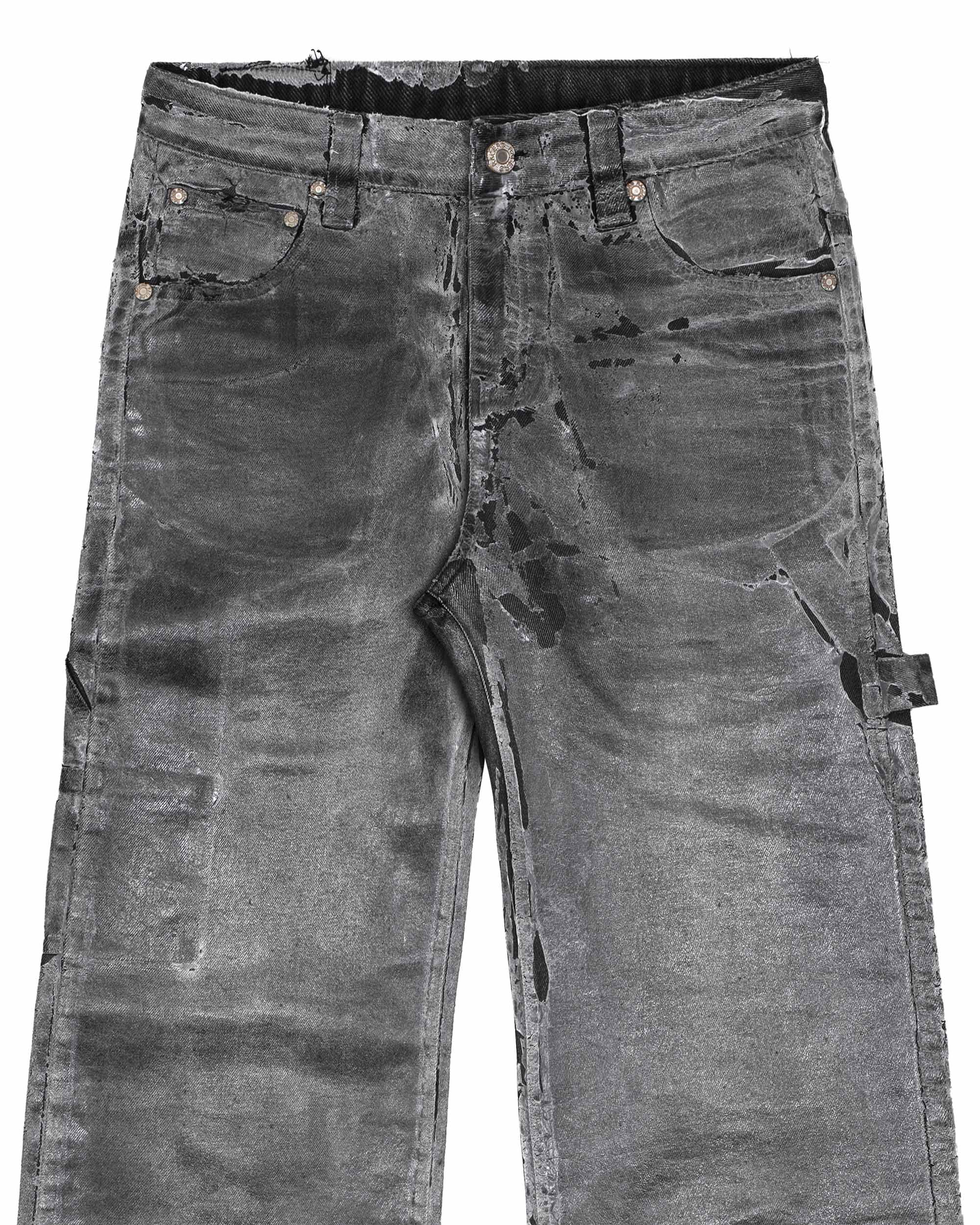 Heavy waxed jeans