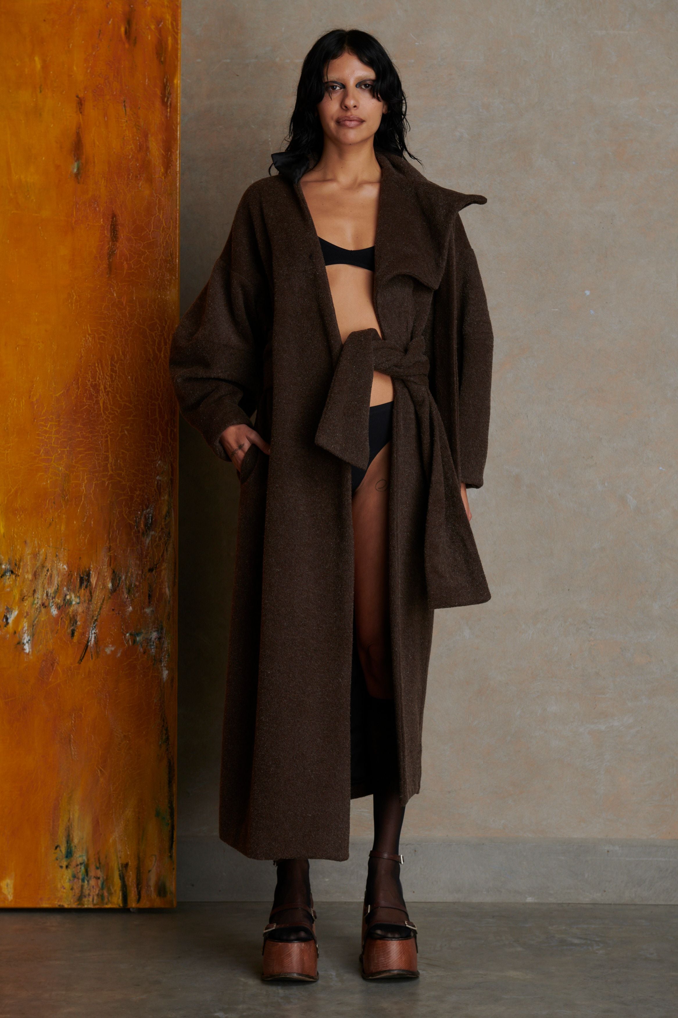 Manola coat - brown