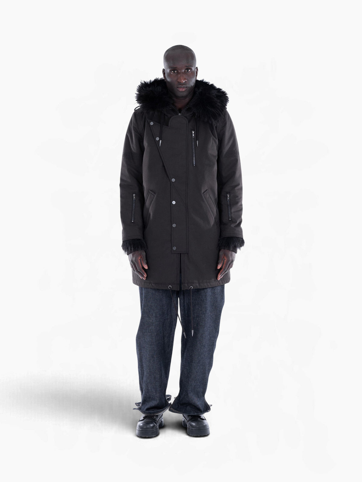 Vain parka jacket black