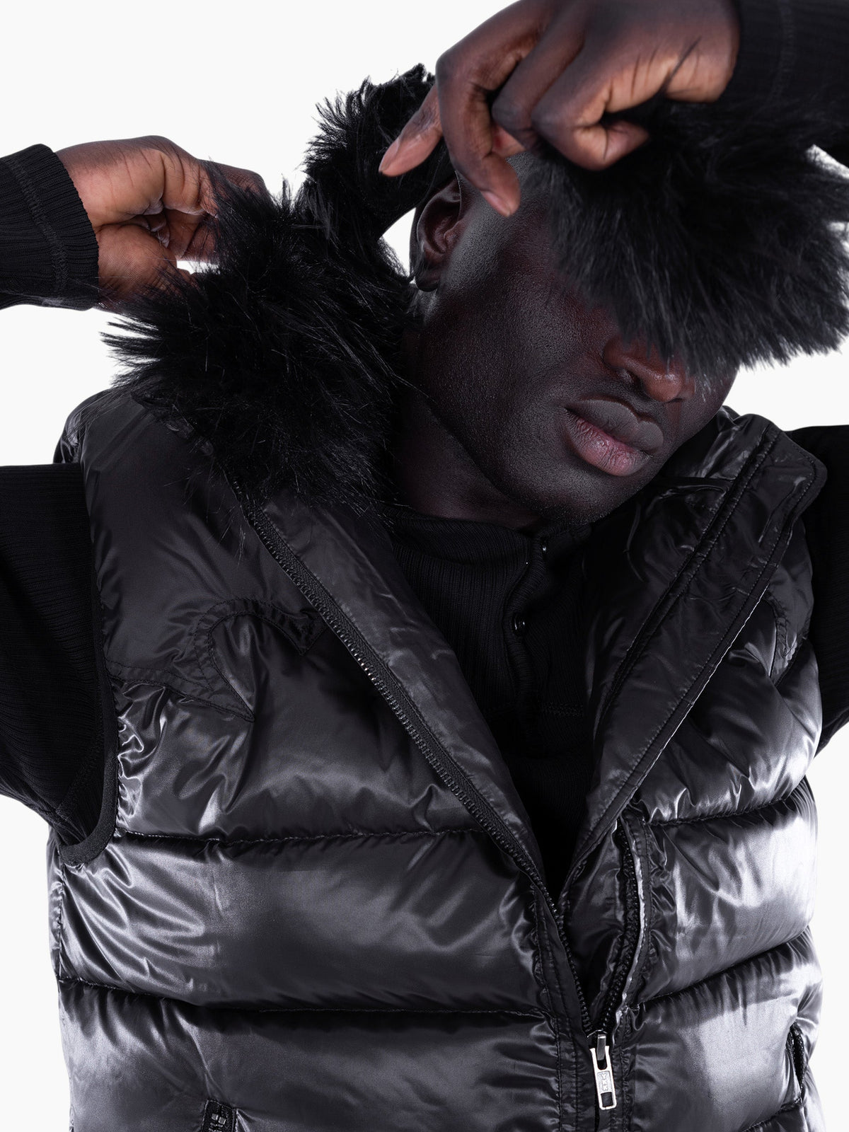 Vain puffer vest black