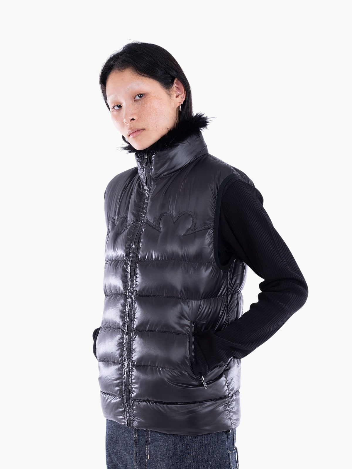 Vain puffer vest black