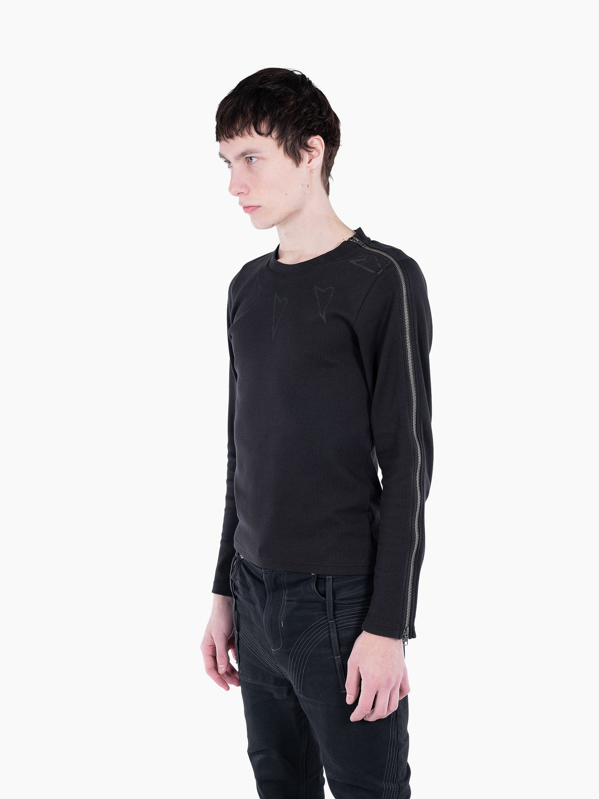 Vain zipper longsleeve black