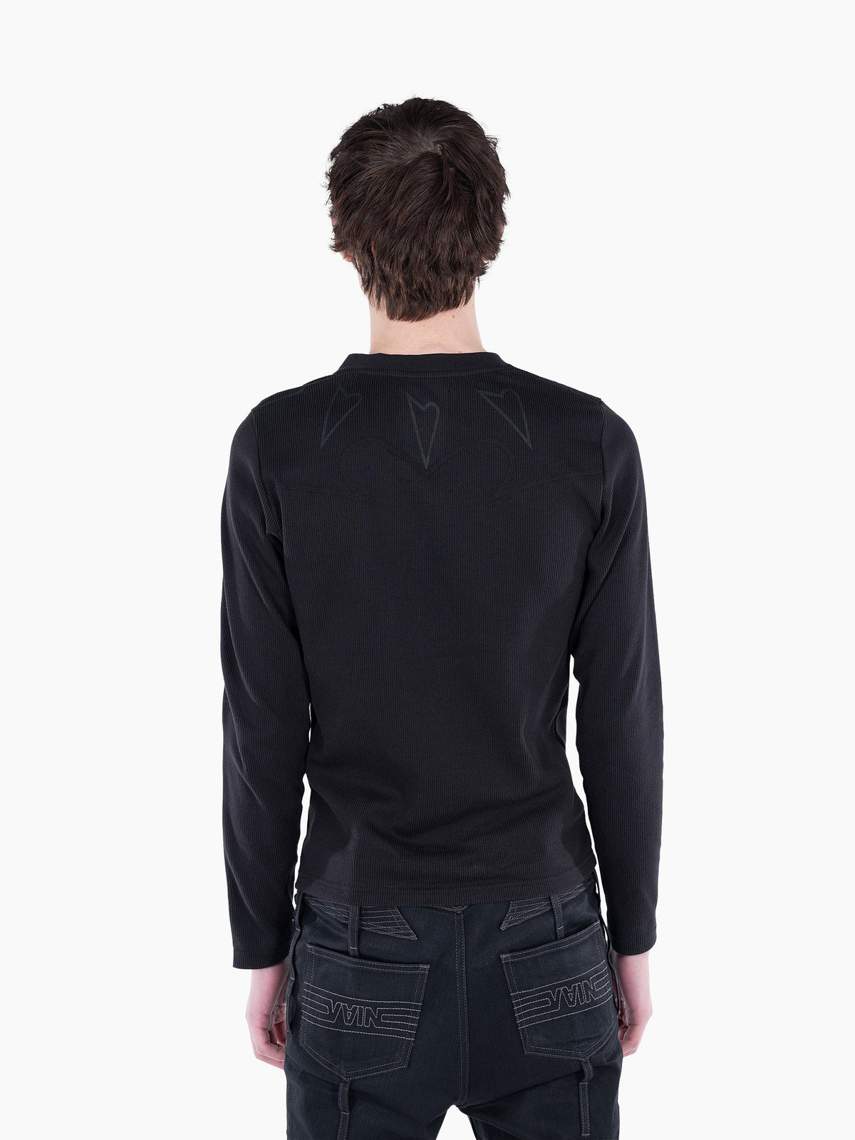 Vain zipper longsleeve black