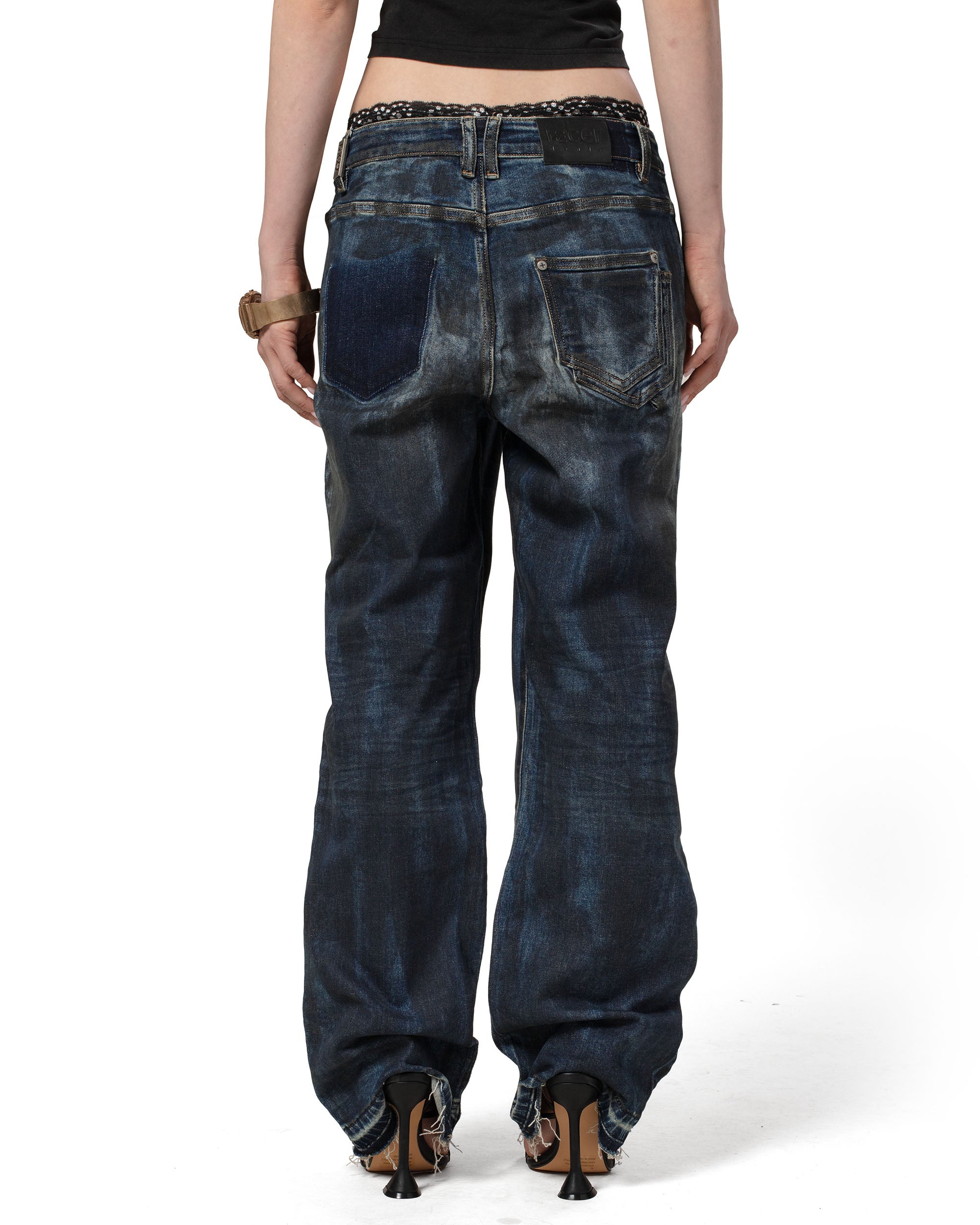 Overpainted denim