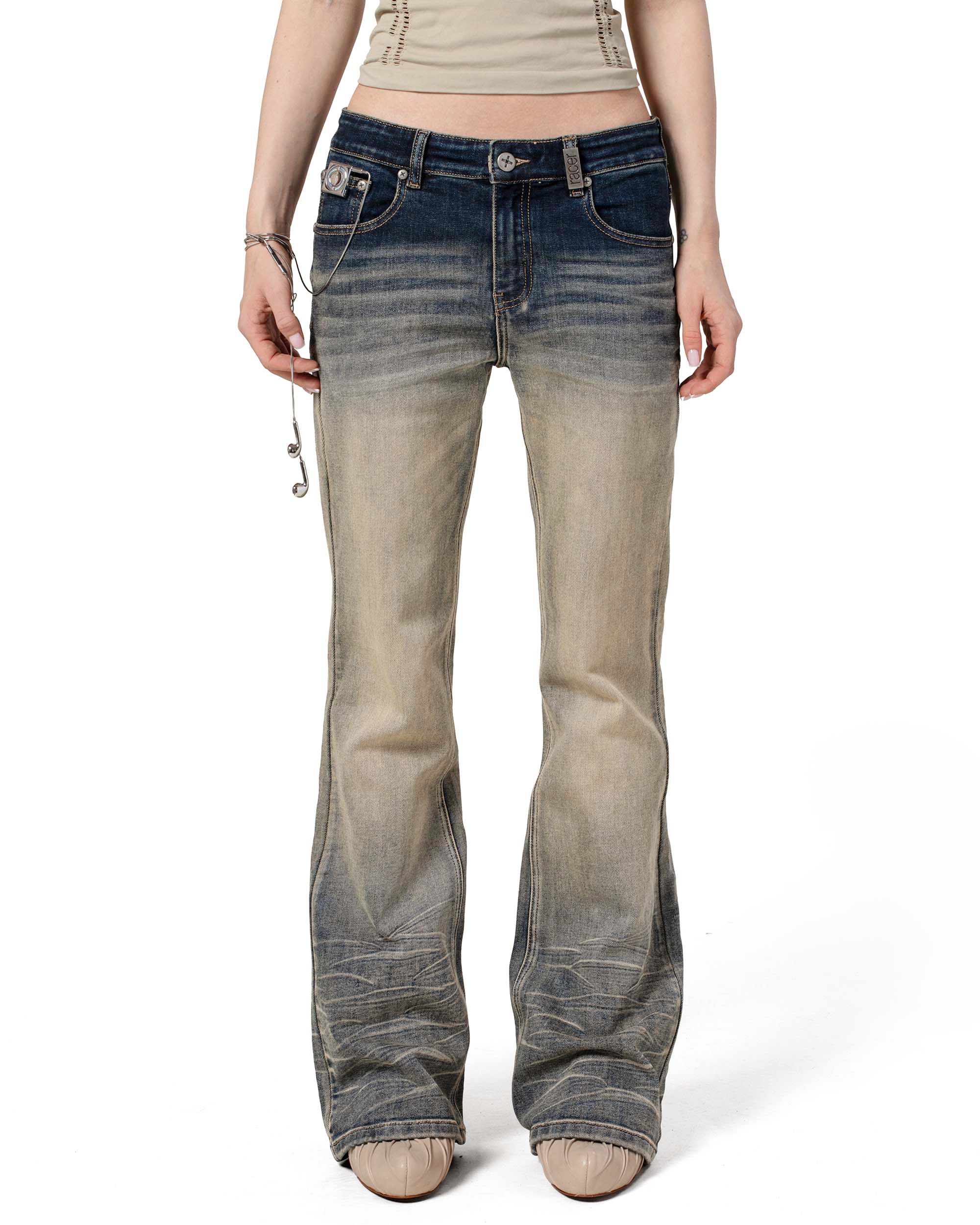 Bootcut fade denim
