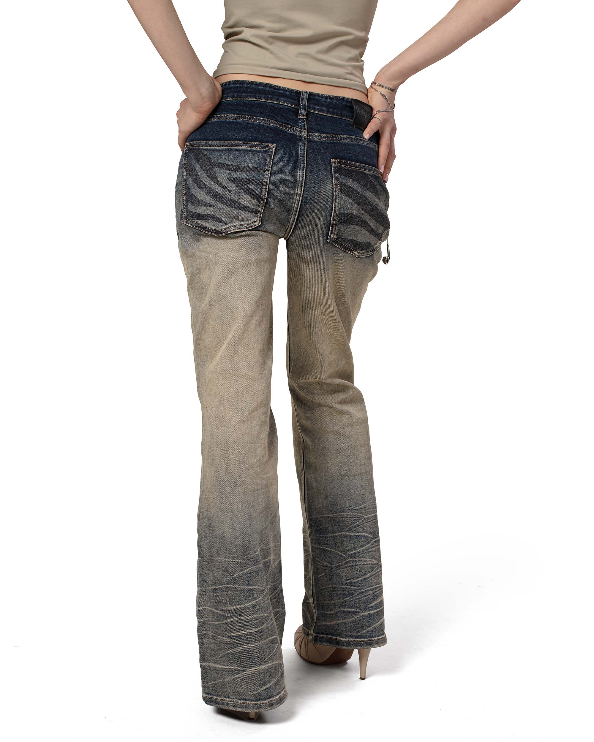 Bootcut fade denim