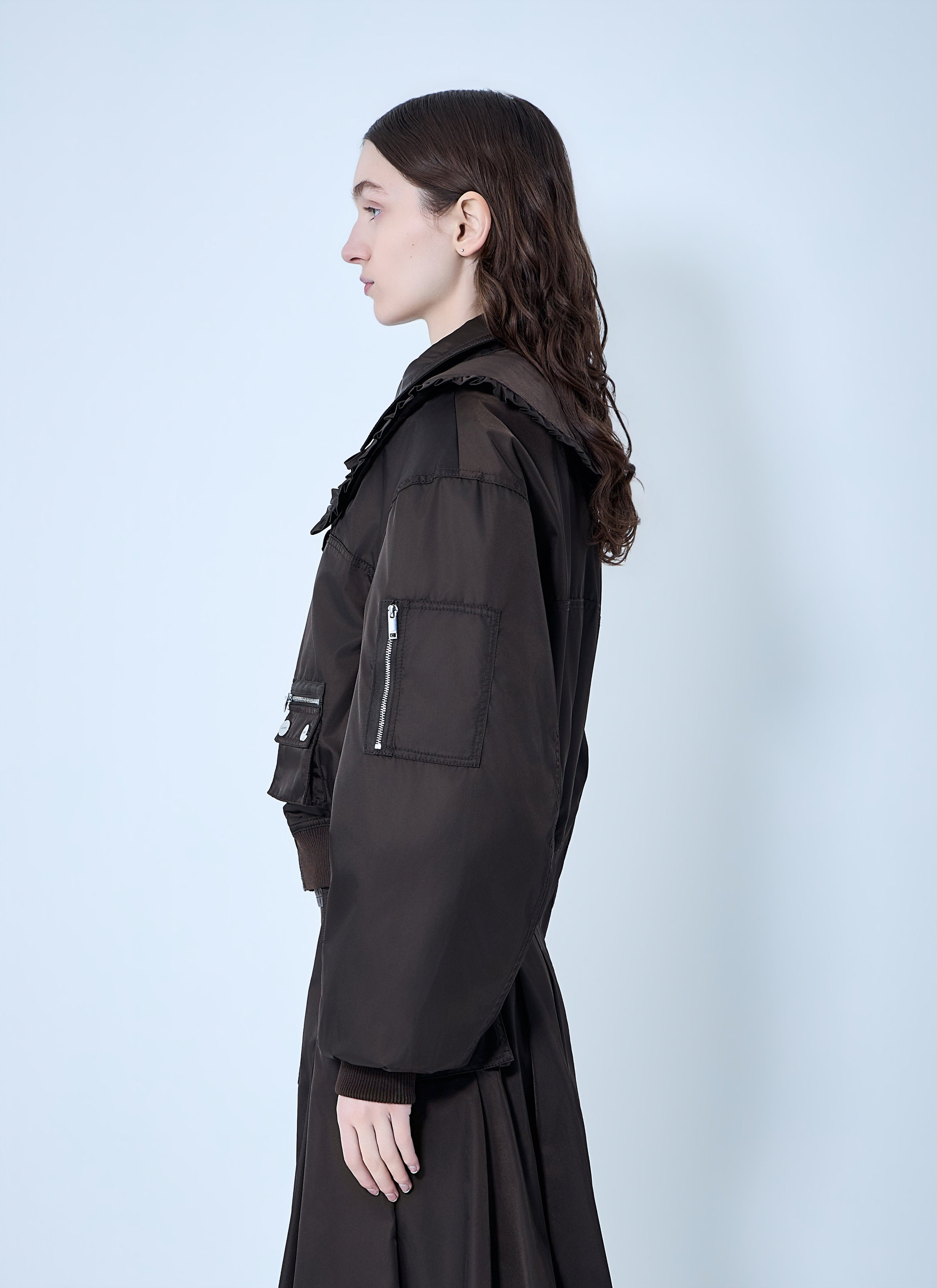 Duchesse nylon bomber jacket