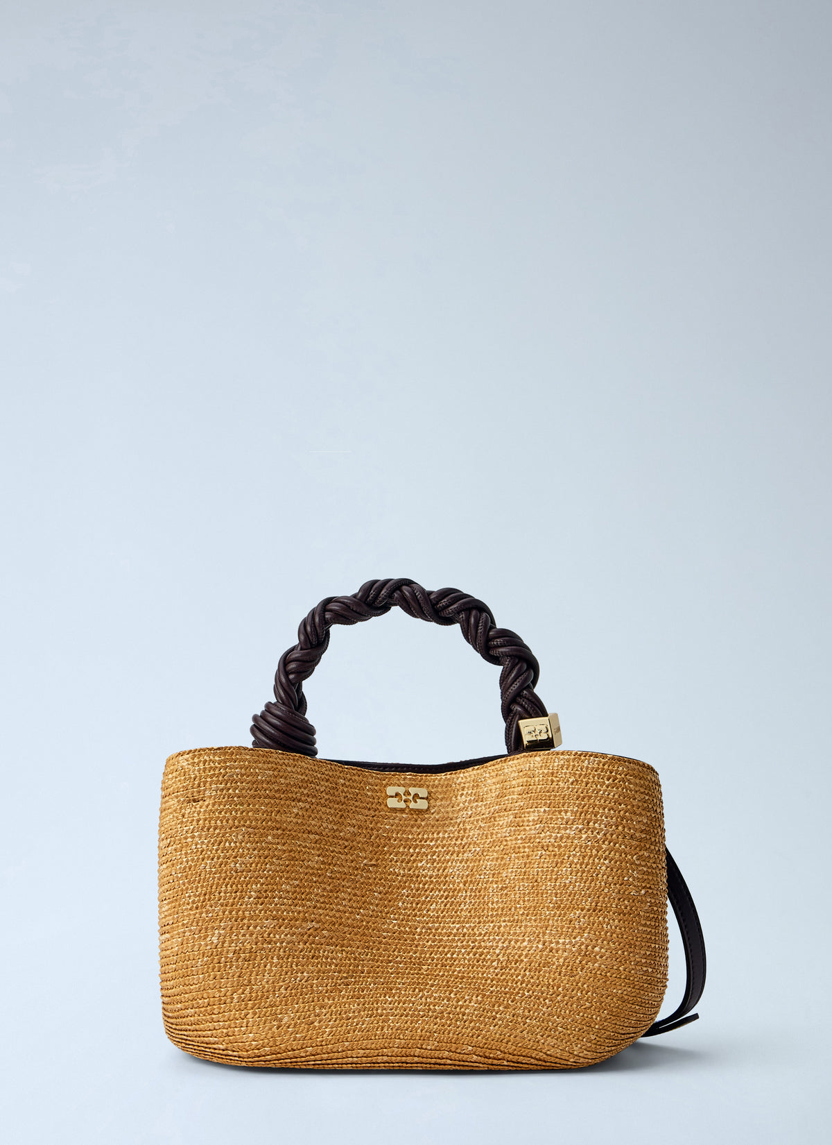 Bou small straw top handle bag