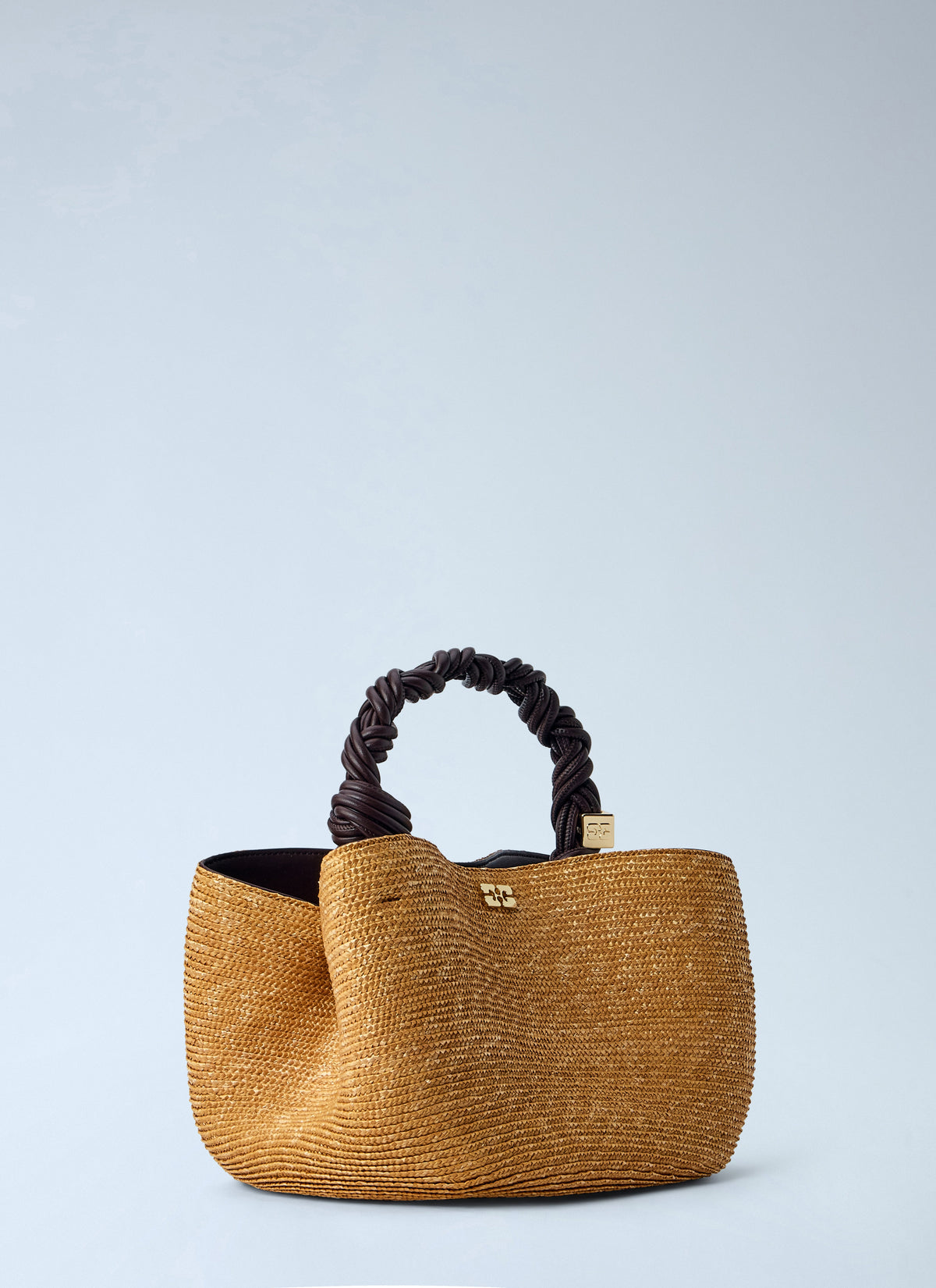 Bou small straw top handle bag