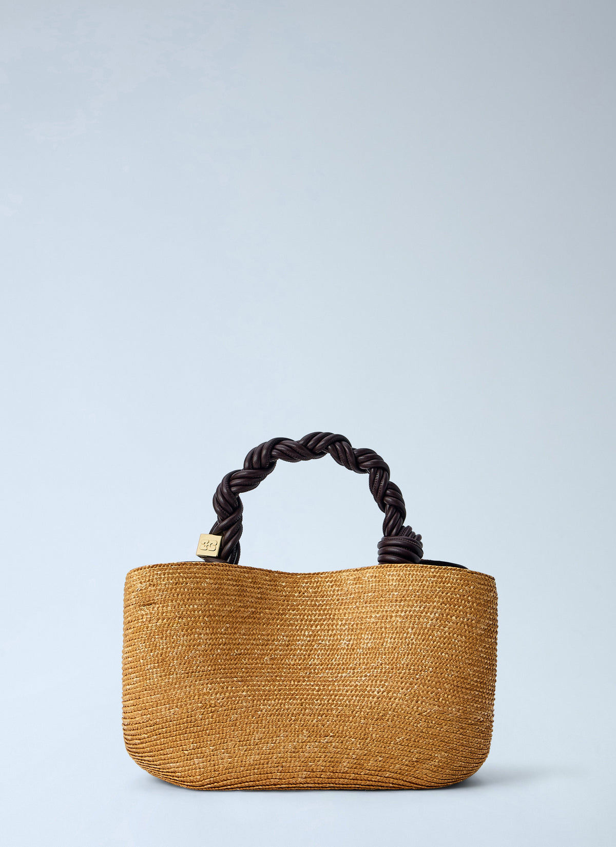 Bou small straw top handle bag
