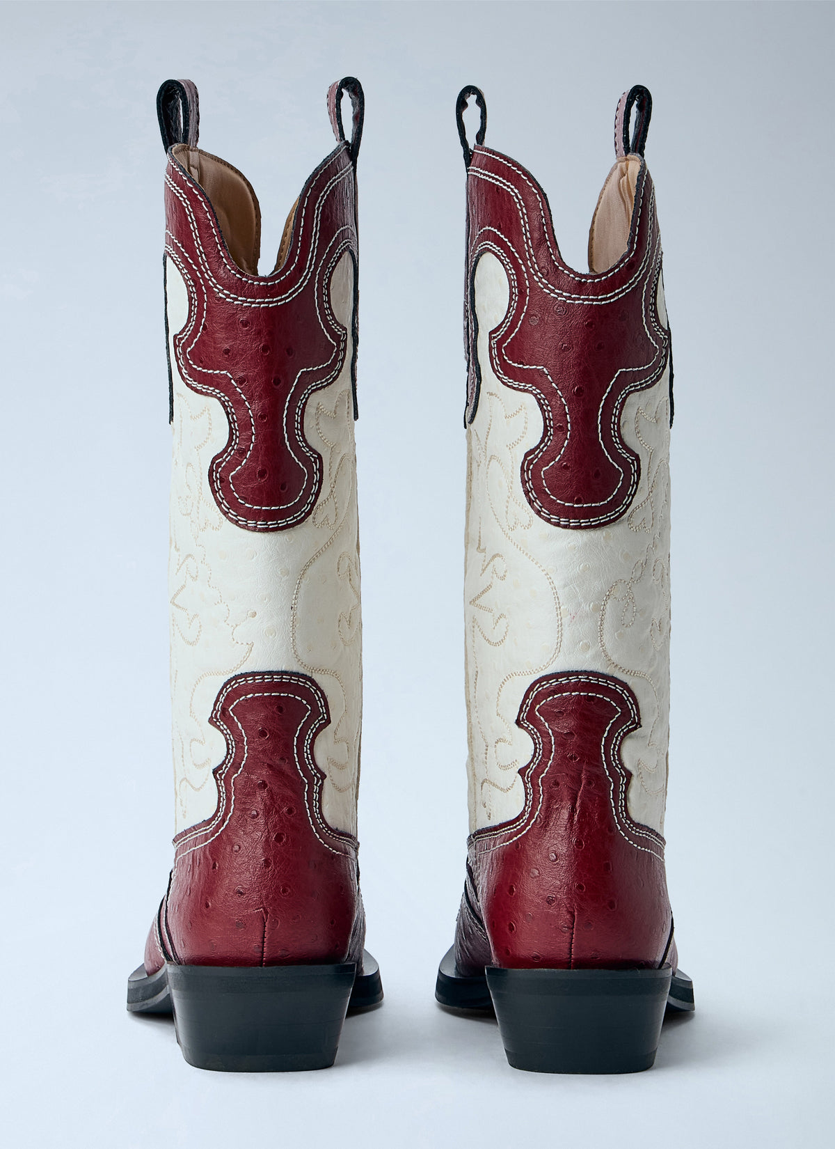 Mid shaft embroidered western boots