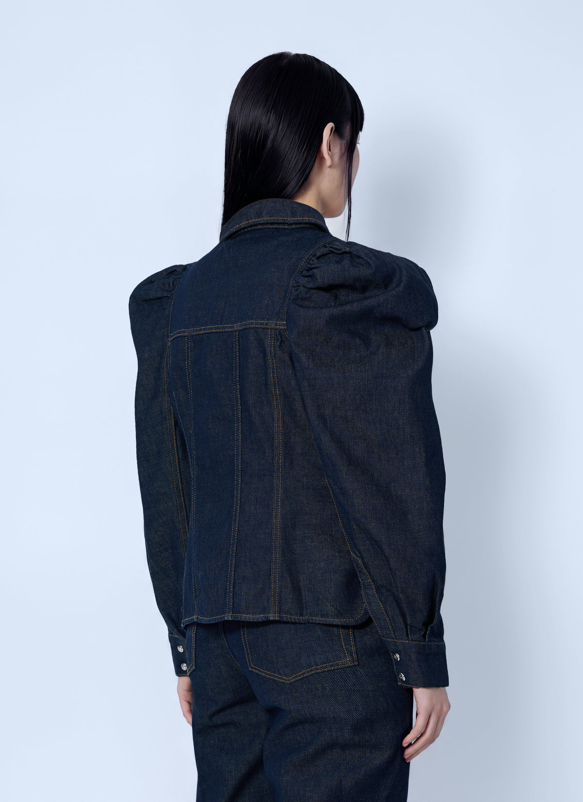 Slub denim shirt