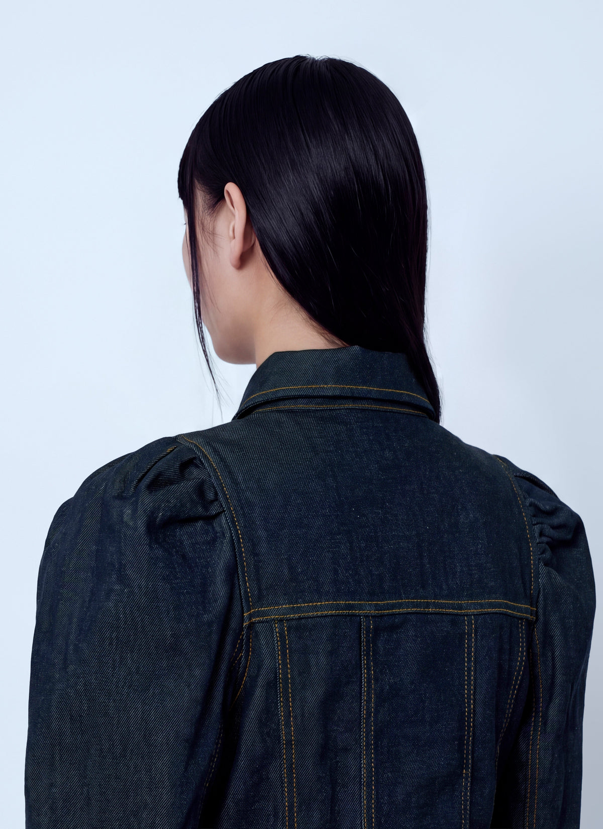 Slub denim shirt
